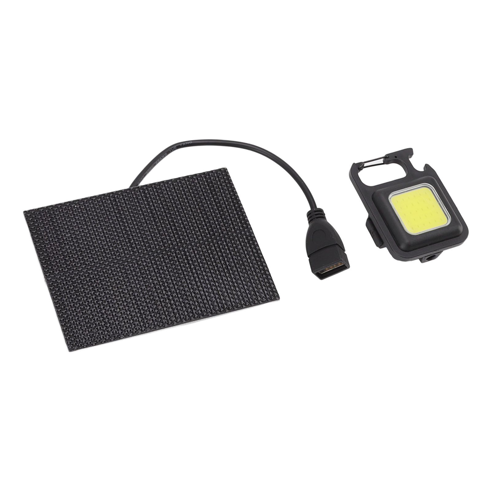 Monocrystalline Solar LED Light 5W IP68 Waterproof USB Rechargeable Solar Panel Light for Outdoor Camping - Image 6