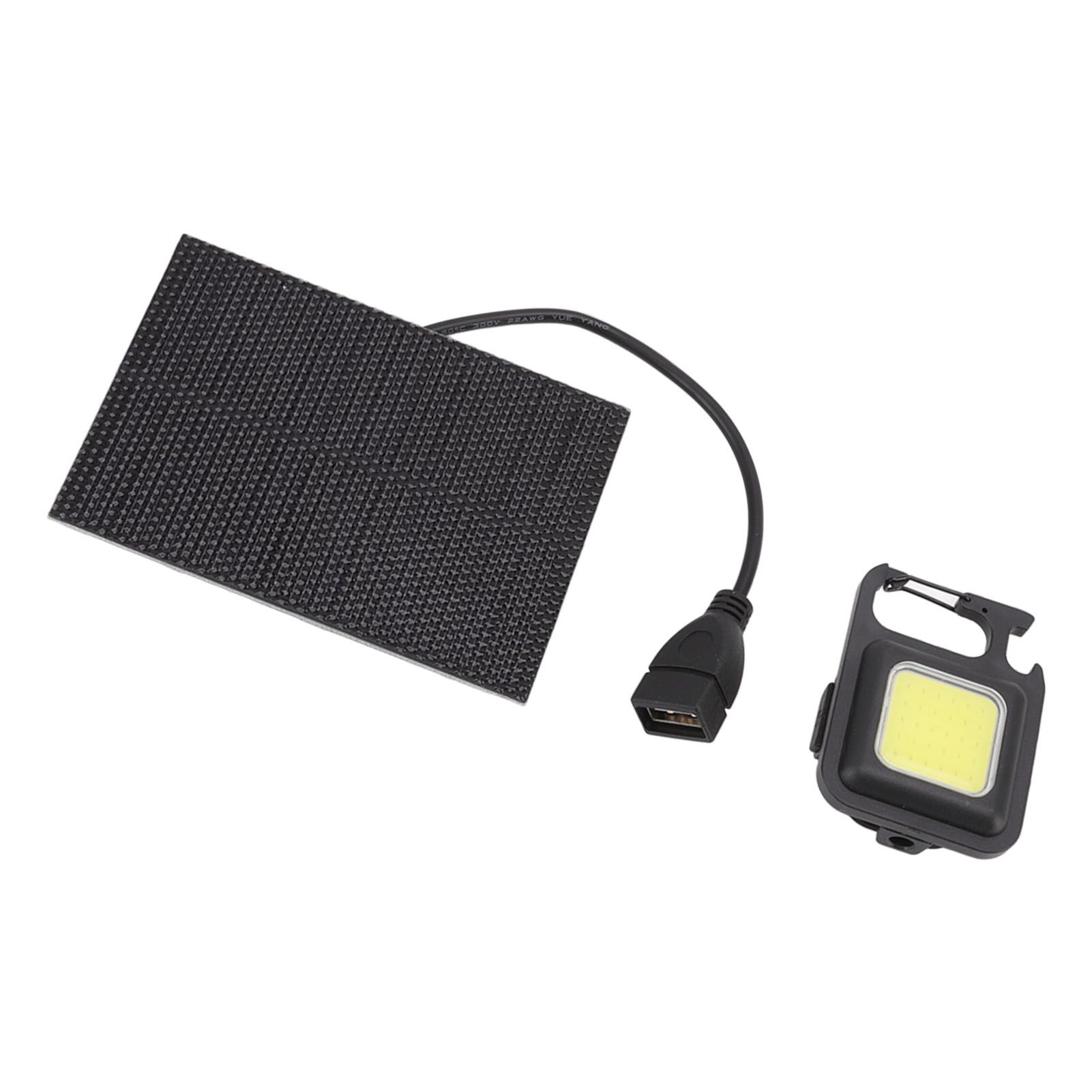 Monocrystalline Solar LED Light 5W IP68 Waterproof USB Rechargeable Solar Panel Light for Outdoor Camping - Image 8