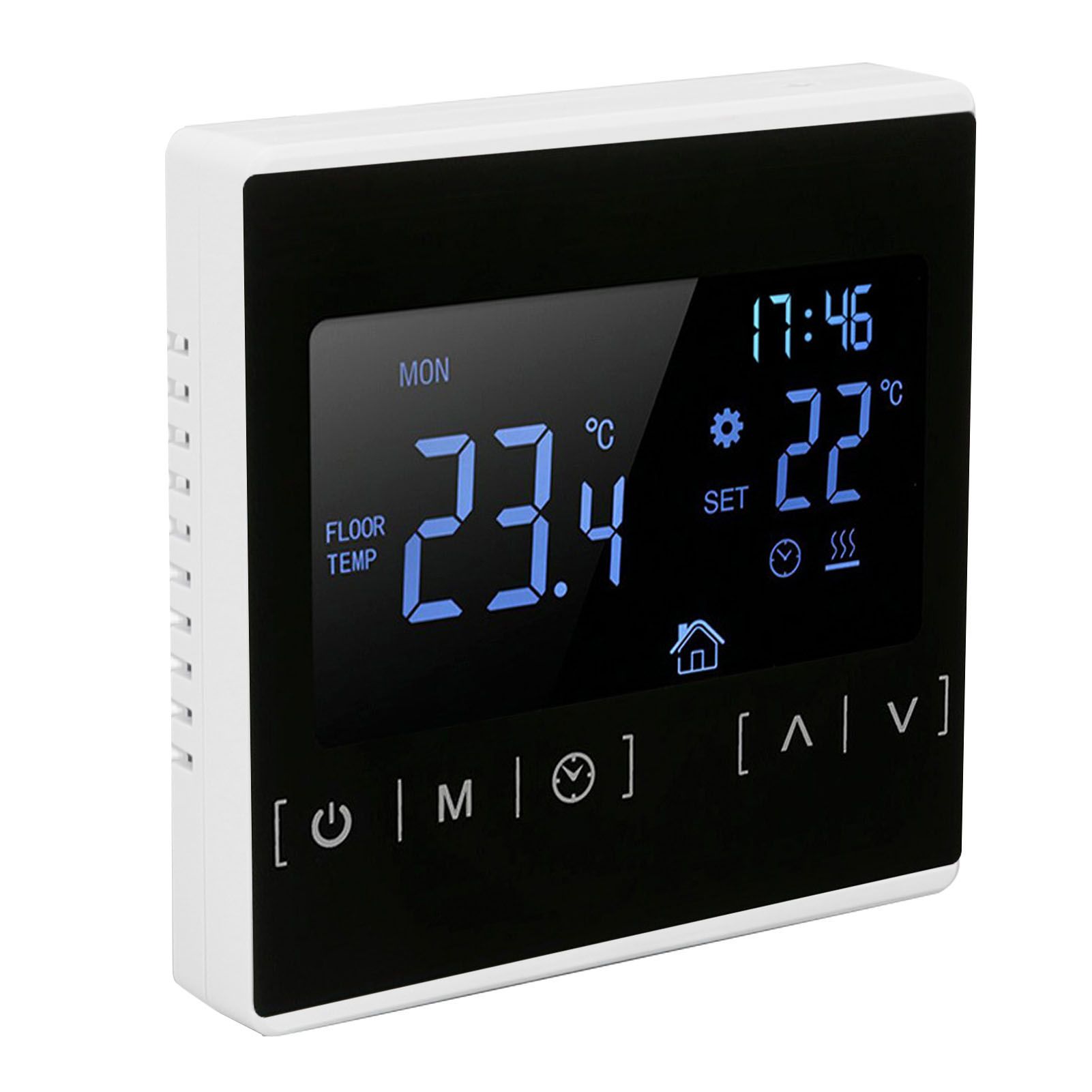Smart Thermostat Backlit Touch Screen Dual Control Temperature Controller for Floor Heating High Power AC 85V‑240V White - Image 3