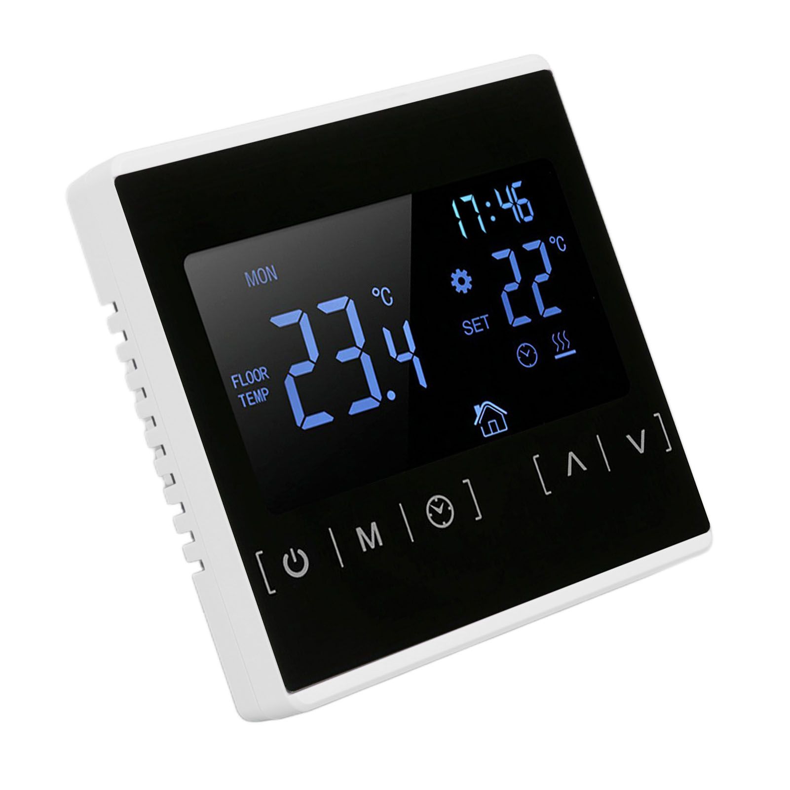 Smart Thermostat Backlit Touch Screen Dual Control Temperature Controller for Floor Heating High Power AC 85V‑240V White - Image 5
