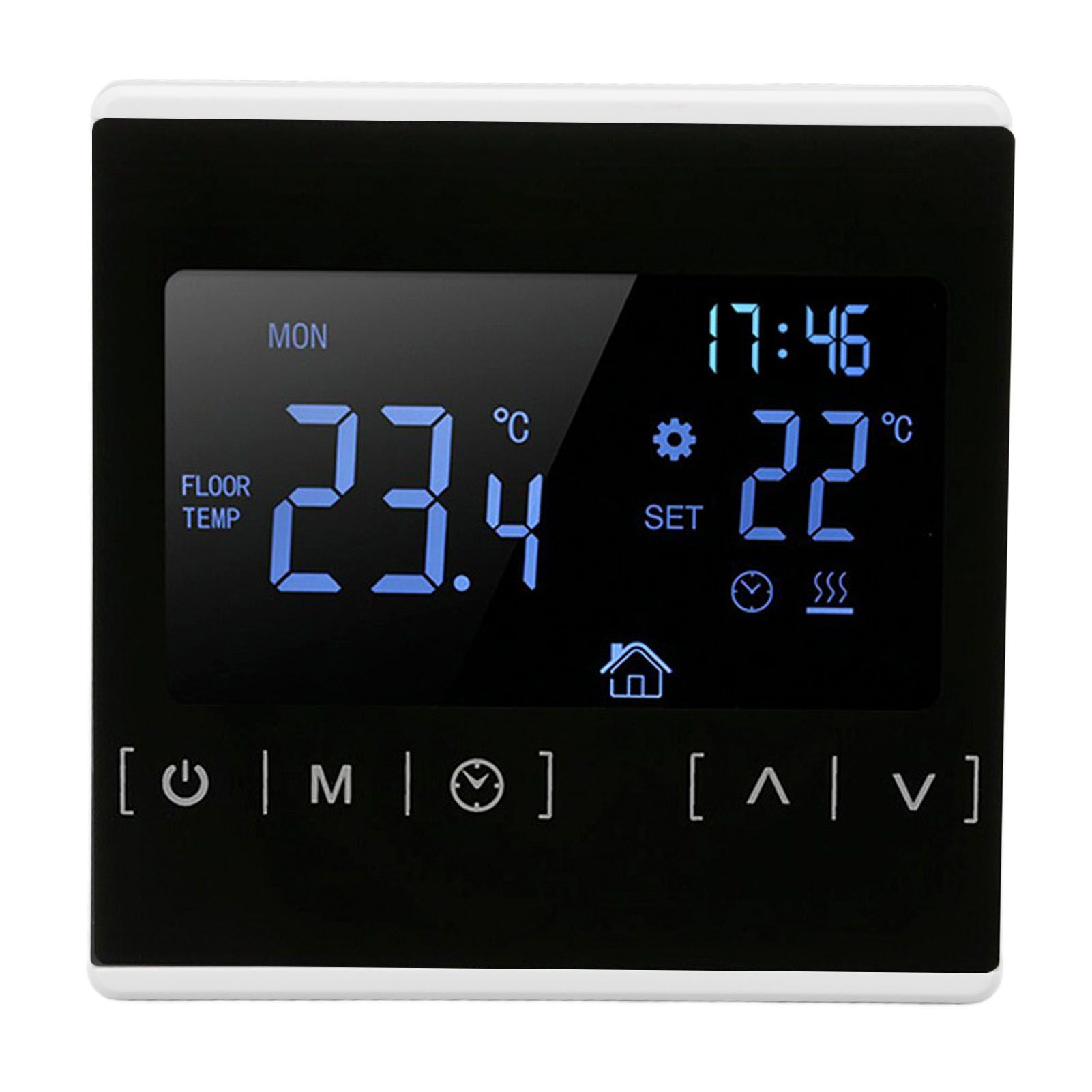 Smart Thermostat Backlit Touch Screen Dual Control Temperature Controller for Floor Heating High Power AC 85V‑240V White - Image 6
