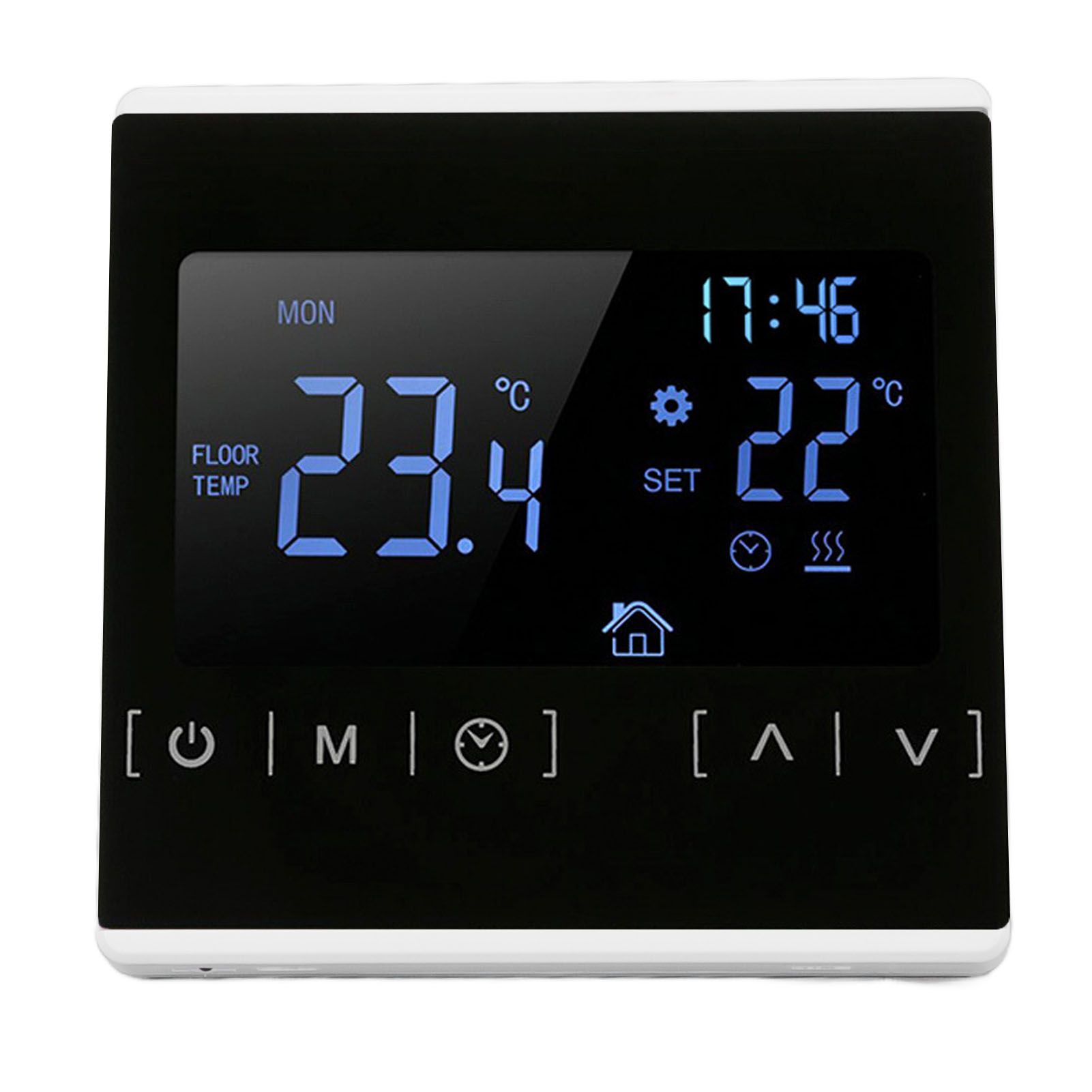 Smart Thermostat Backlit Touch Screen Dual Control Temperature Controller for Floor Heating High Power AC 85V‑240V White - Image 7