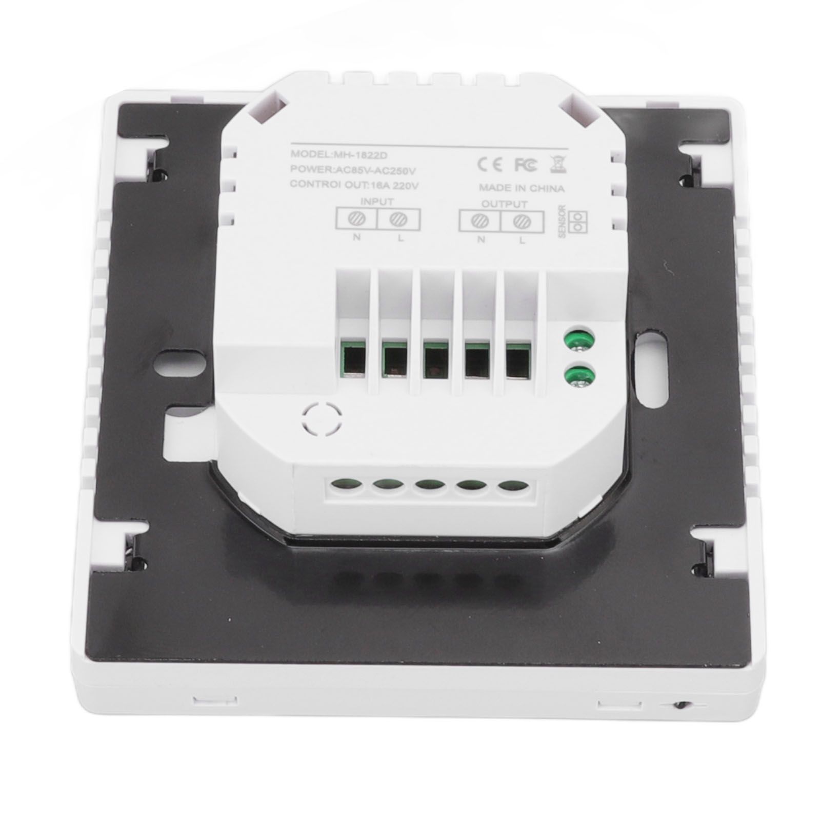 Smart Thermostat Backlit Touch Screen Dual Control Temperature Controller for Floor Heating High Power AC 85V‑240V White - Image 8