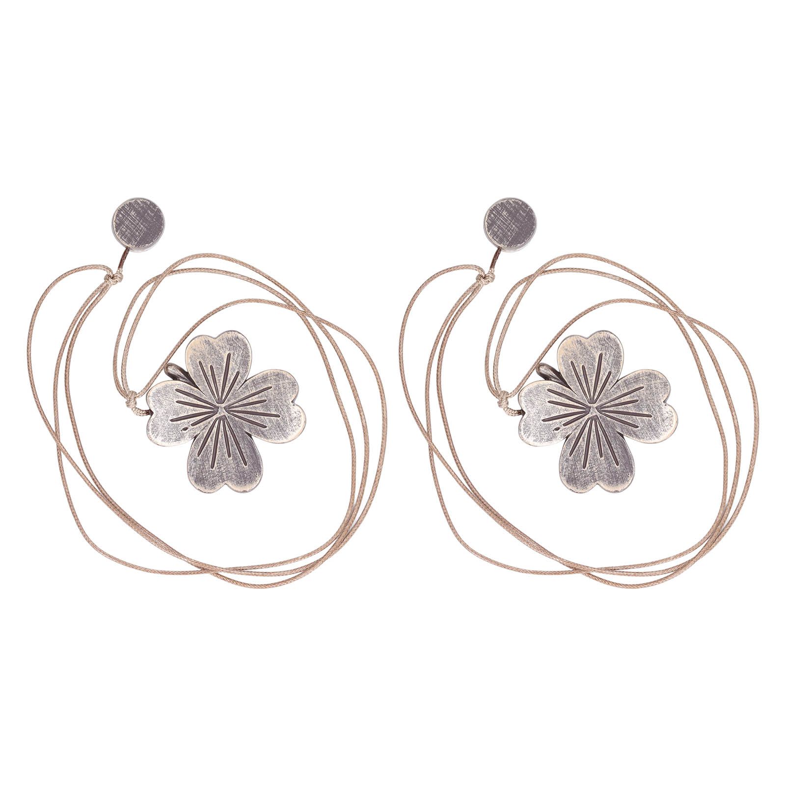 2 PCS Curtain Tiebacks Simple Resin Carving Binding Rope Curtain Strap Buckle Accessories - Image 1