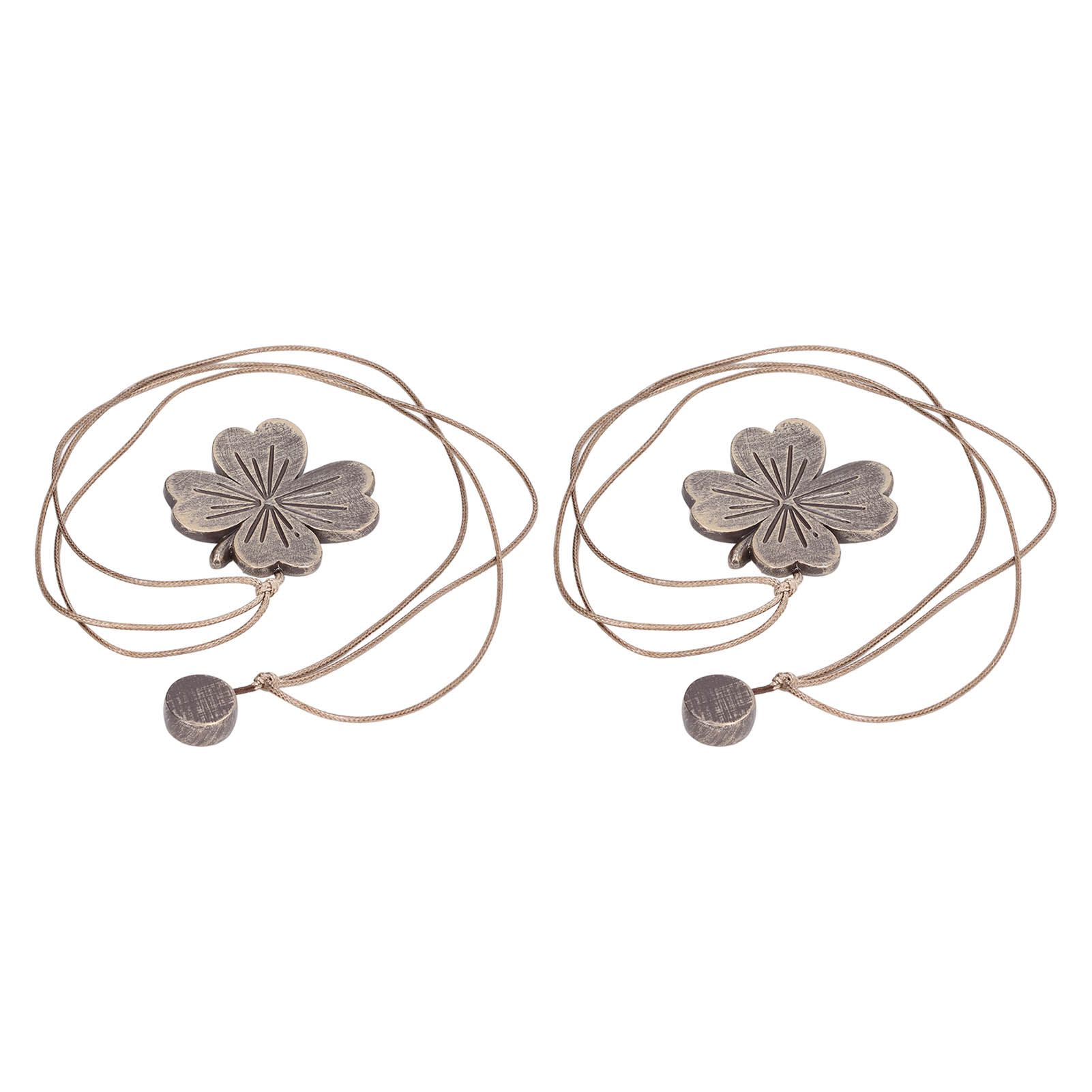2 PCS Curtain Tiebacks Simple Resin Carving Binding Rope Curtain Strap Buckle Accessories - Image 2