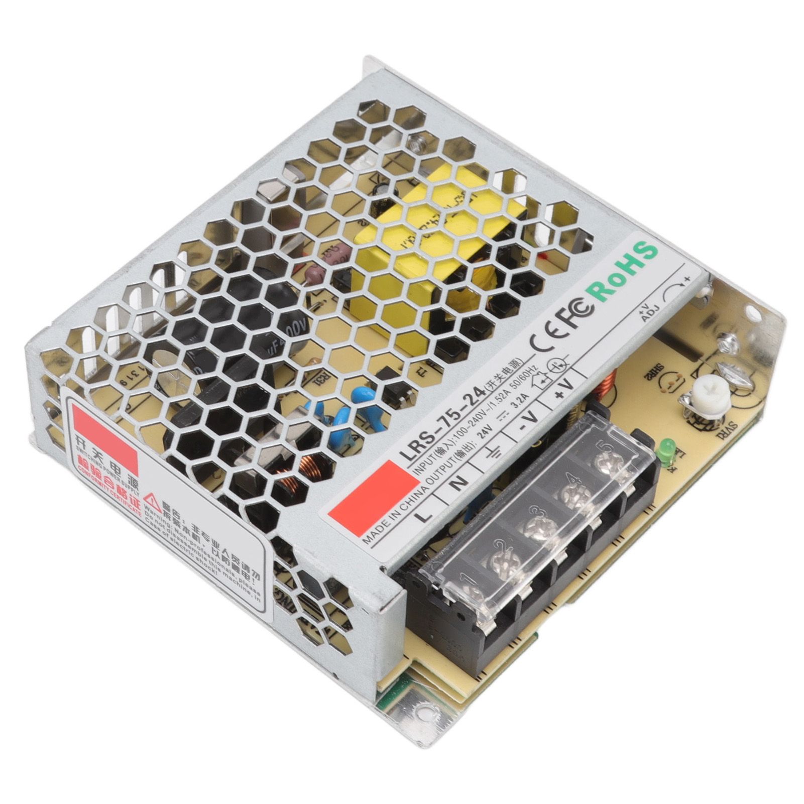24V Switching Power Supply 3.2A Pure Copper Power Supply Transformer Adapter for Military Equipment 100‑240V - Image 4