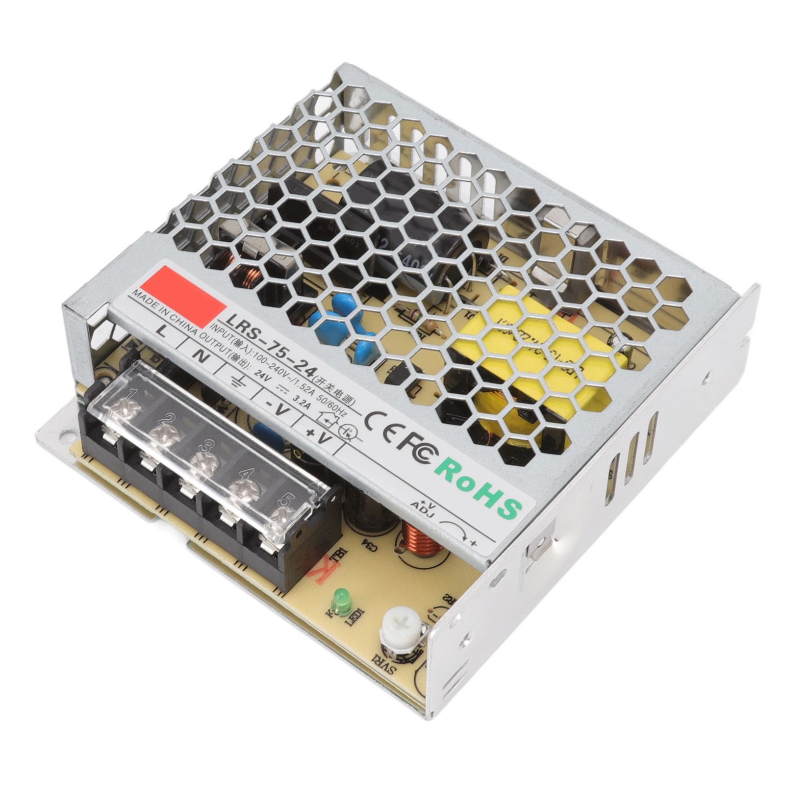 24V Switching Power Supply 3.2A Pure Copper Power Supply Transformer Adapter for Military Equipment 100‑240V - Image 5