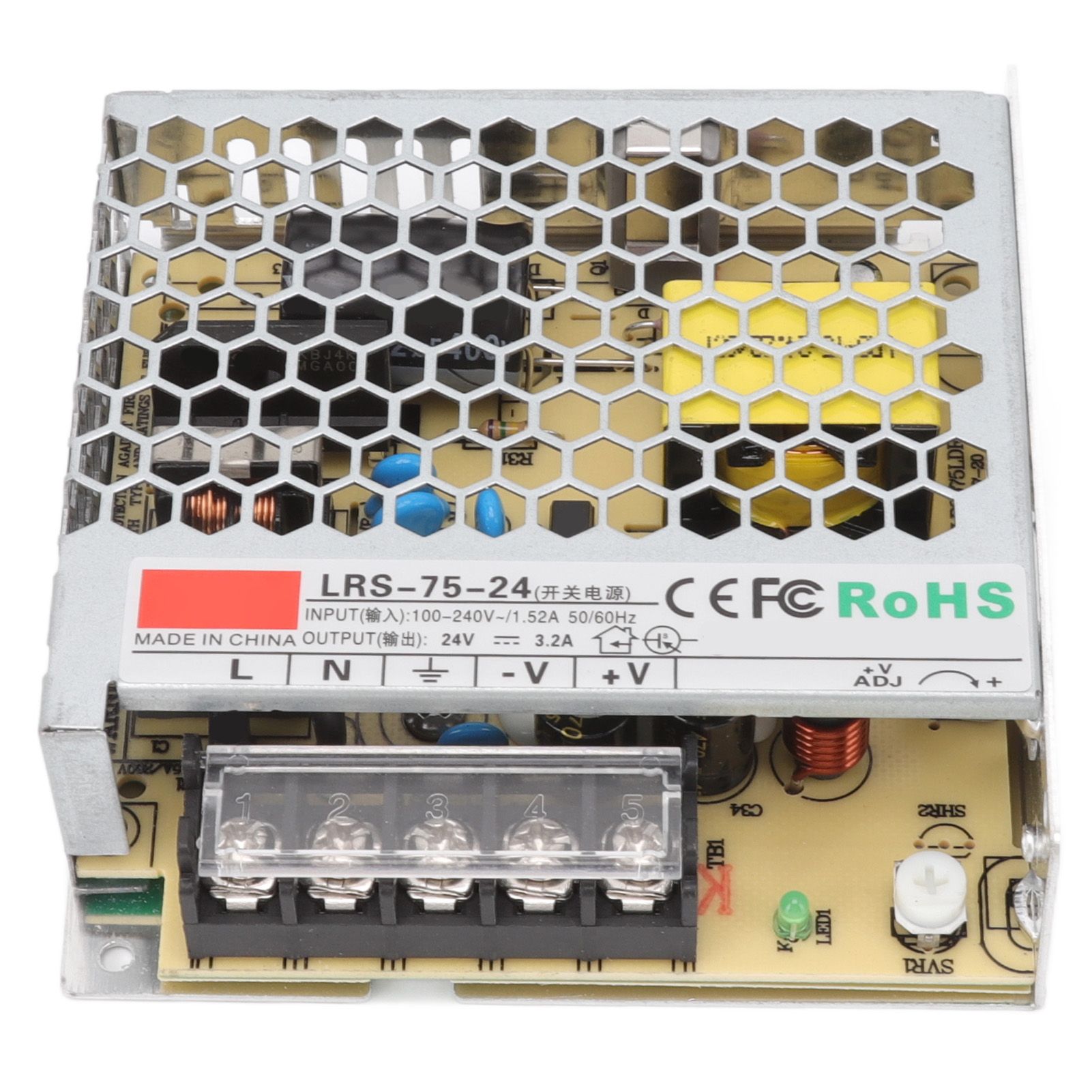 24V Switching Power Supply 3.2A Pure Copper Power Supply Transformer Adapter for Military Equipment 100‑240V - Image 6