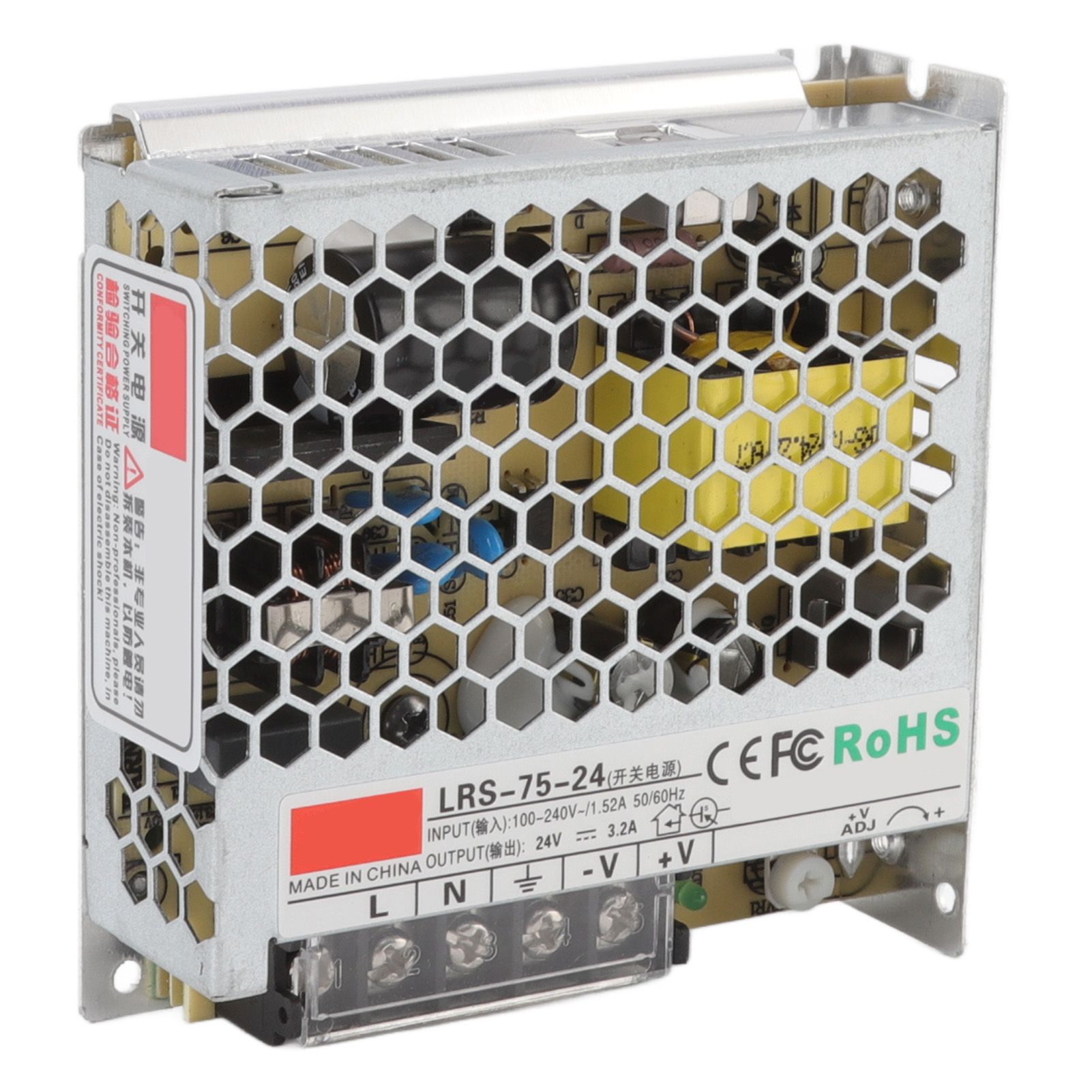 24V Switching Power Supply 3.2A Pure Copper Power Supply Transformer Adapter for Military Equipment 100‑240V - Image 7