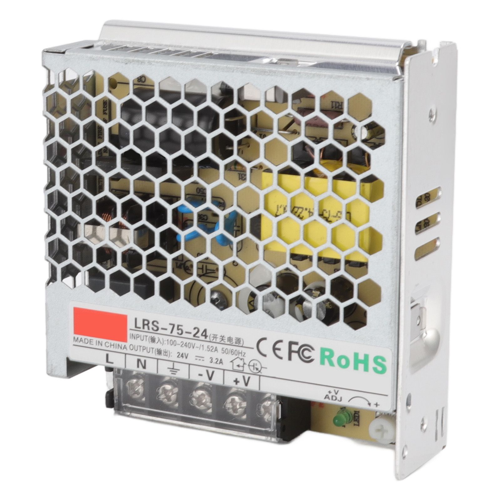 24V Switching Power Supply 3.2A Pure Copper Power Supply Transformer Adapter for Military Equipment 100‑240V - Image 8