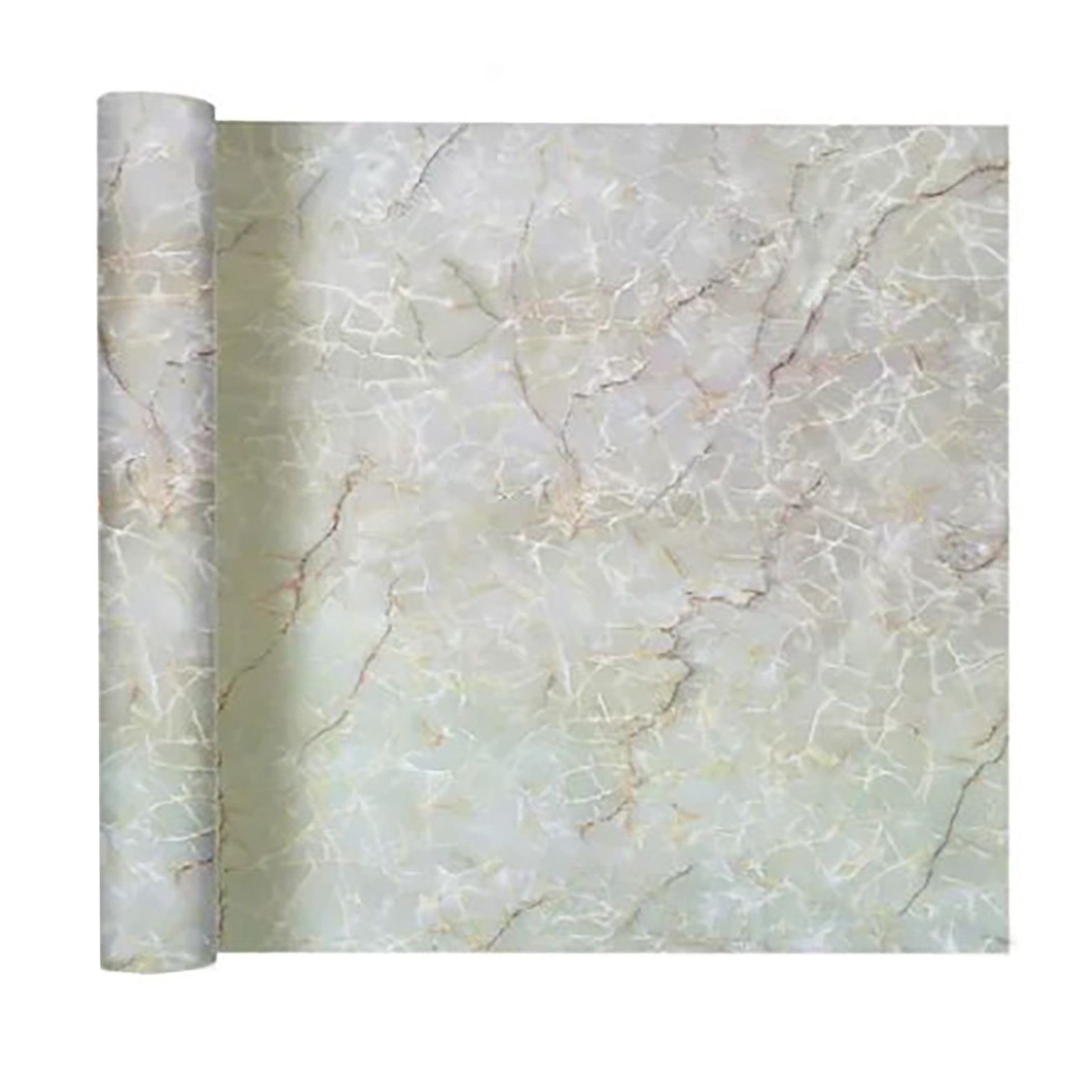 Kitchen Self Adhesive Film Marble Grain Waterproof High Temperature Resistance Home Decoration Wallpaper for Kitchen - Image 1
