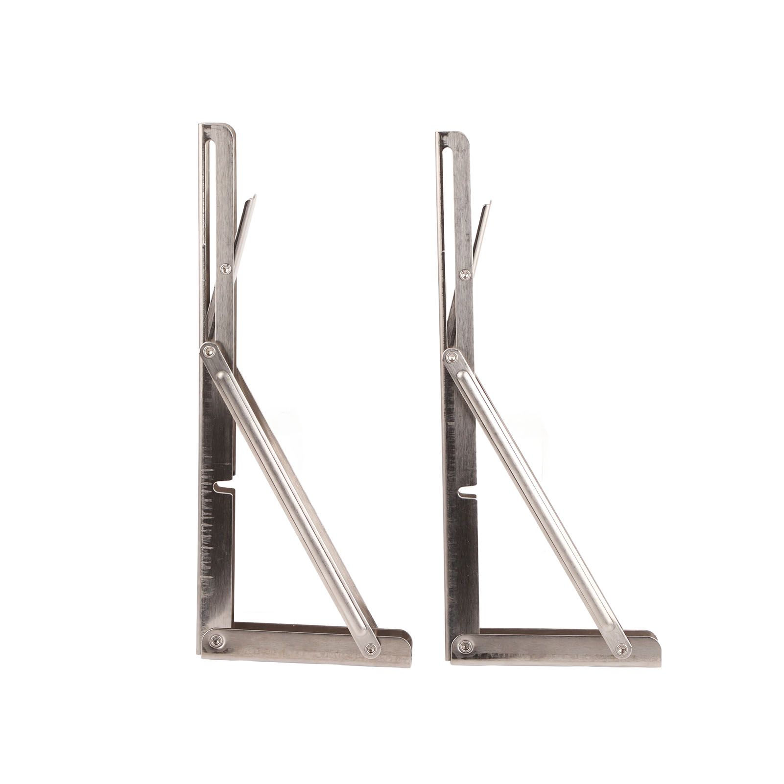 Triangular Folding Angle Bracket Thickened Stainless Steel L Shaped Folding Angle Support for Kitchen Bedroom - Image 3