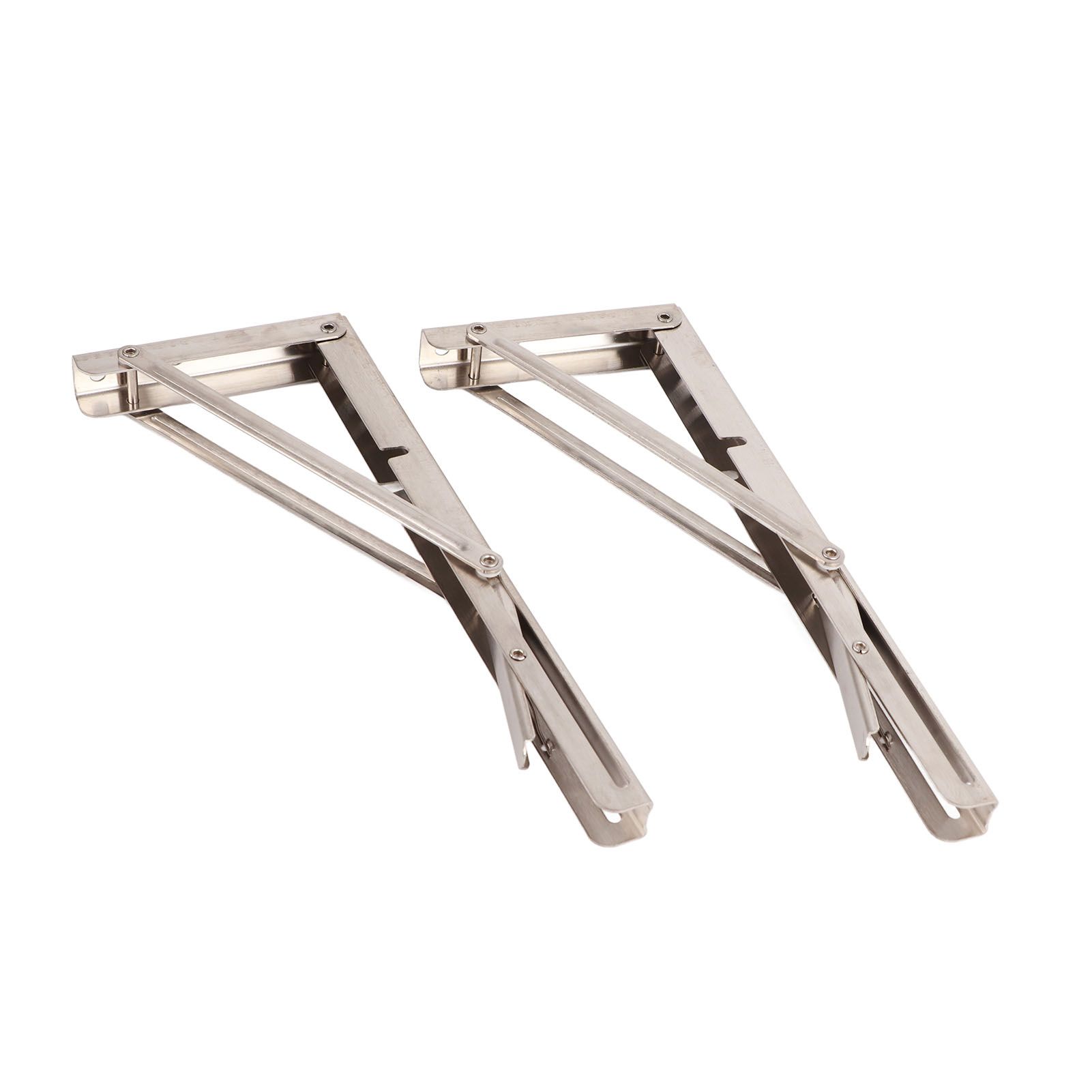 Triangular Folding Angle Bracket Thickened Stainless Steel L Shaped Folding Angle Support for Kitchen Bedroom - Image 5