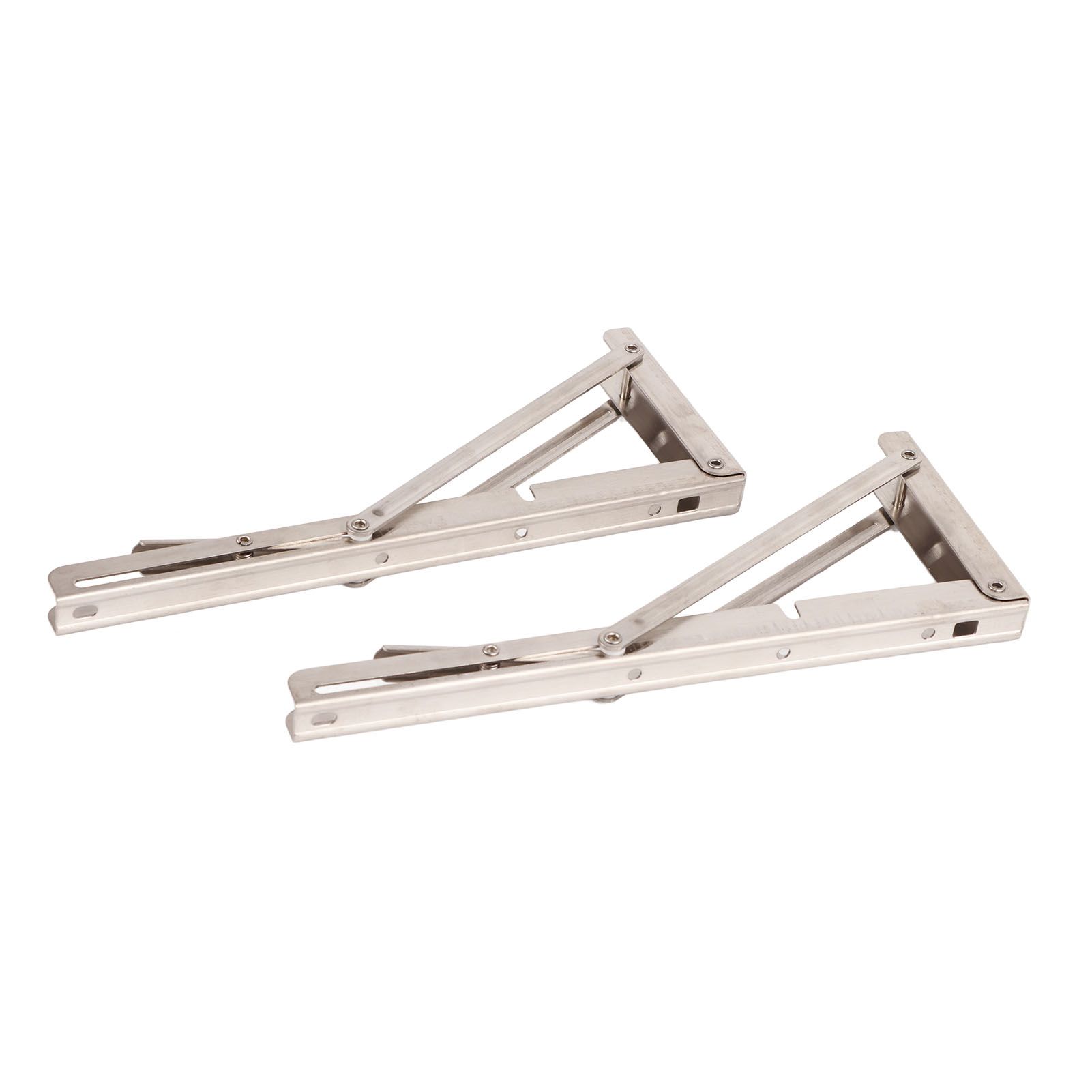 Triangular Folding Angle Bracket Thickened Stainless Steel L Shaped Folding Angle Support for Kitchen Bedroom - Image 6