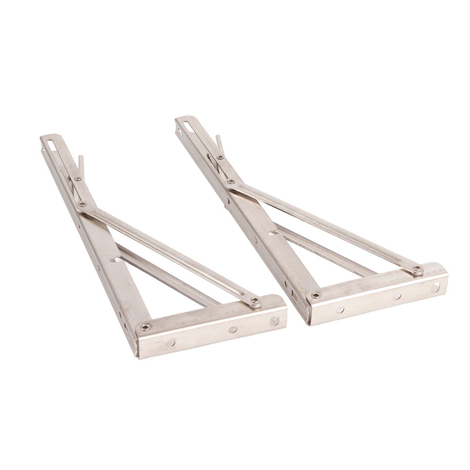 Triangular Folding Angle Bracket Thickened Stainless Steel L Shaped Folding Angle Support for Kitchen Bedroom - Image 7