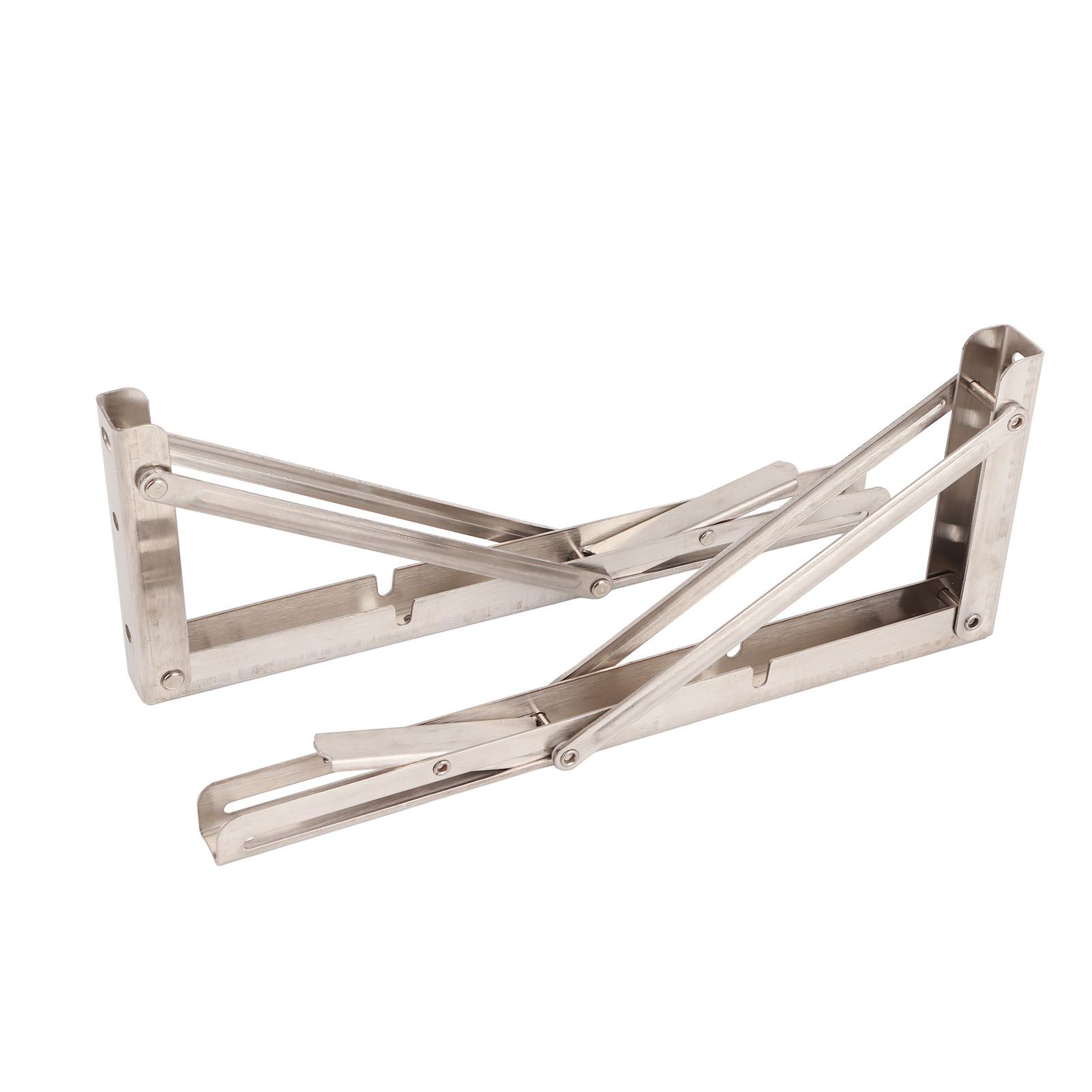 Triangular Folding Angle Bracket Thickened Stainless Steel L Shaped Folding Angle Support for Kitchen Bedroom - Image 8
