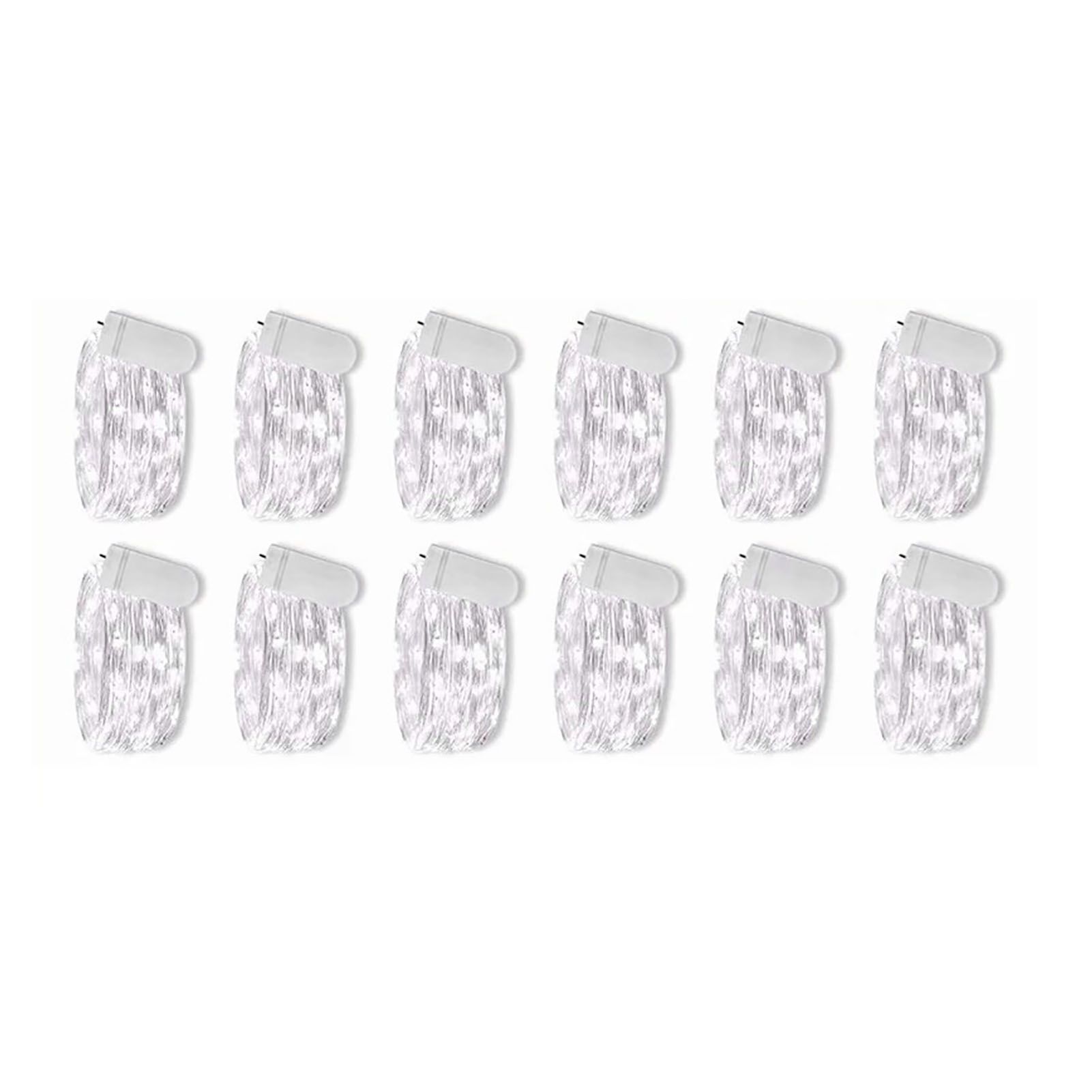 12PCS 0.03W Button String Lights Cold White Light 20 LED 3V Flexible IP65 Waterproof for Wedding Party Bedroom - Image 3