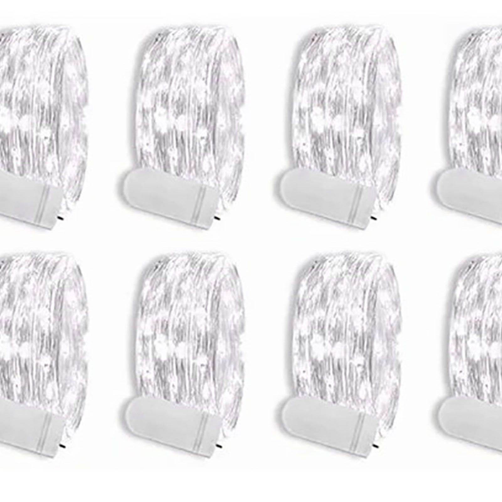 12PCS 0.03W Button String Lights Cold White Light 20 LED 3V Flexible IP65 Waterproof for Wedding Party Bedroom - Image 8