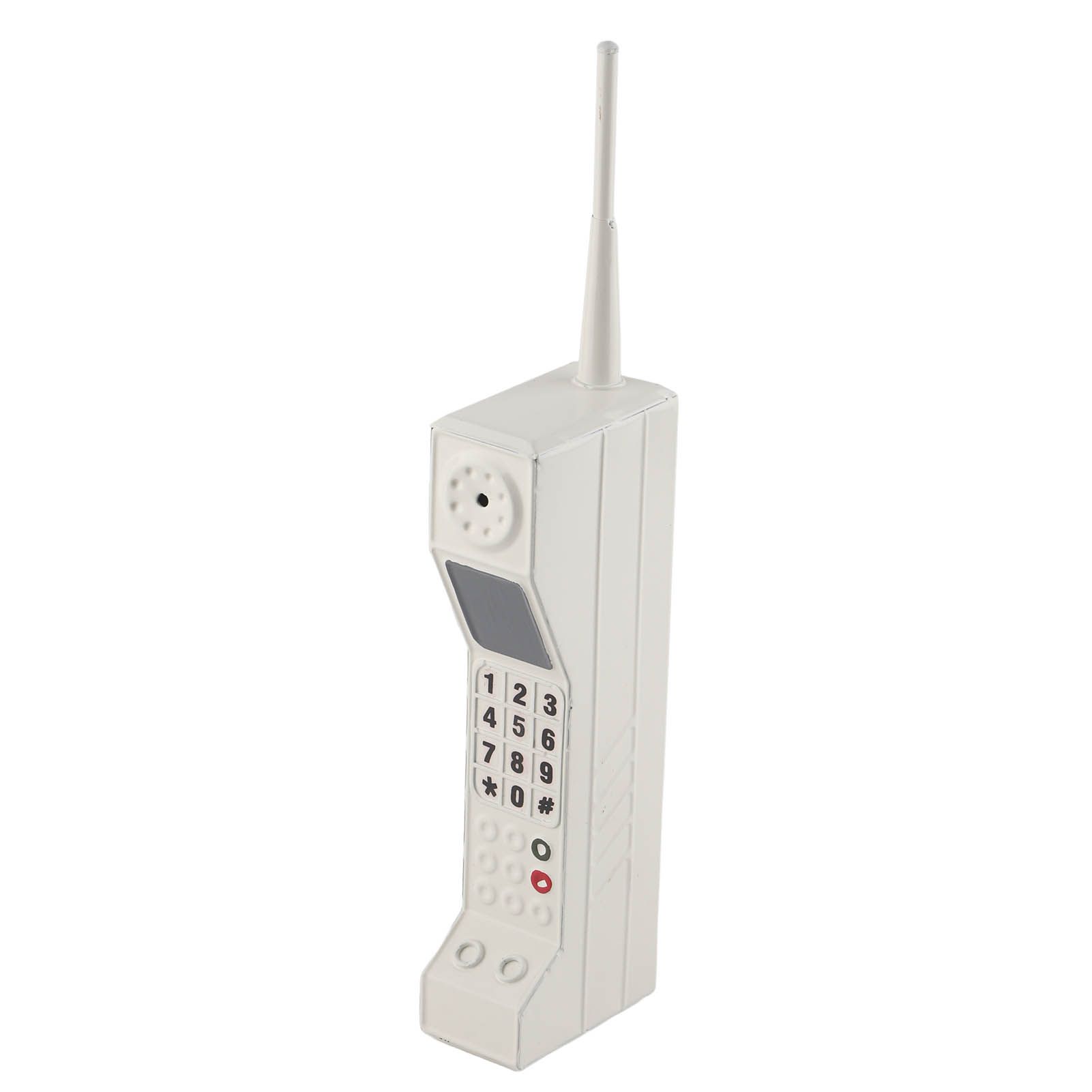 Retro Cellphone Model Old Fashioned Cellular Phone Model Ornament Vintage Simulation Photographic Props for Home Stage White - Image 1