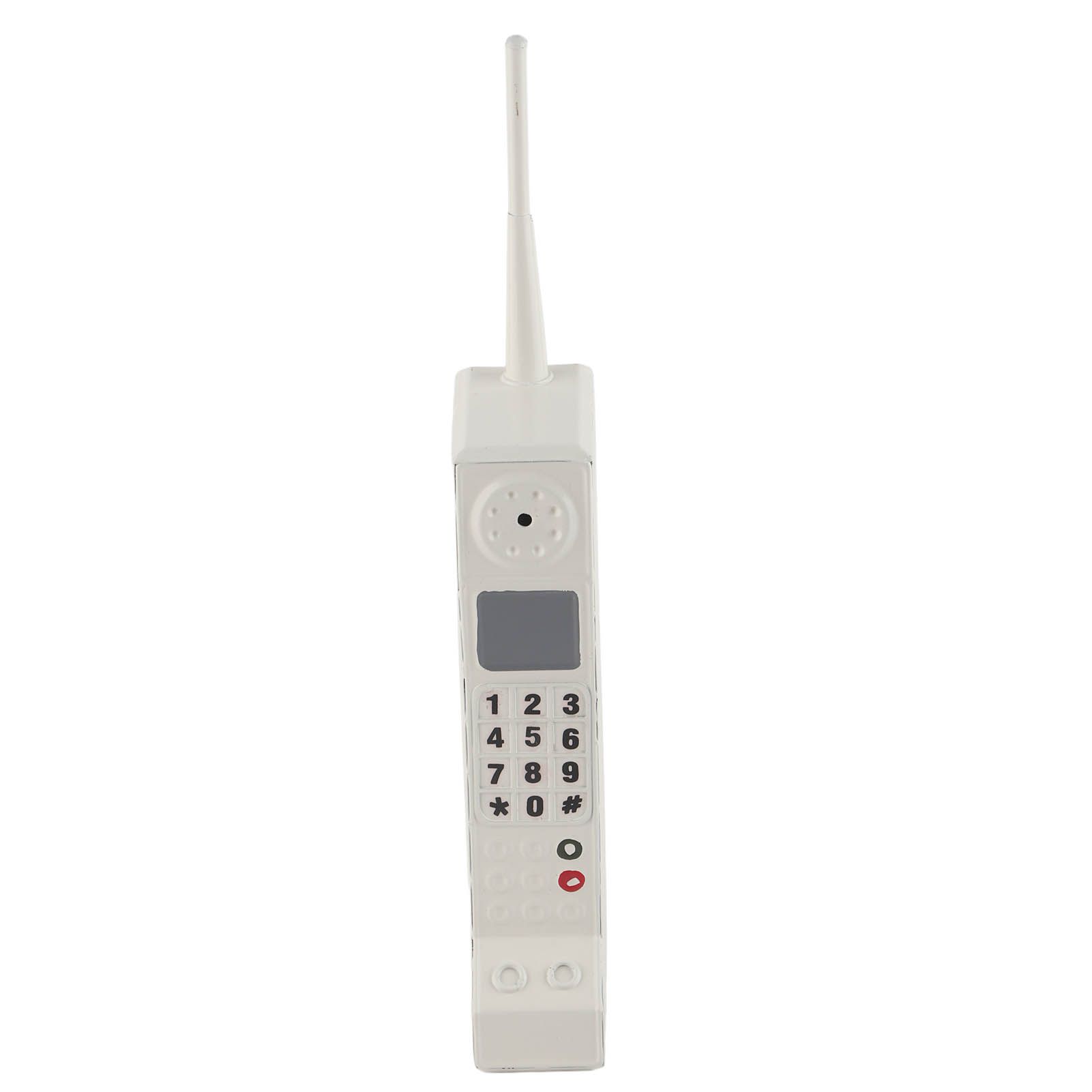Retro Cellphone Model Old Fashioned Cellular Phone Model Ornament Vintage Simulation Photographic Props for Home Stage White - Image 2