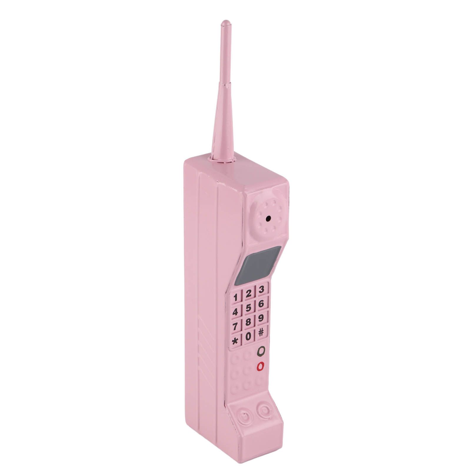 Retro Cellphone Model Old Fashioned Cellular Phone Model Ornament Vintage Simulation Photographic Props for Home Stage Pink - Image 1
