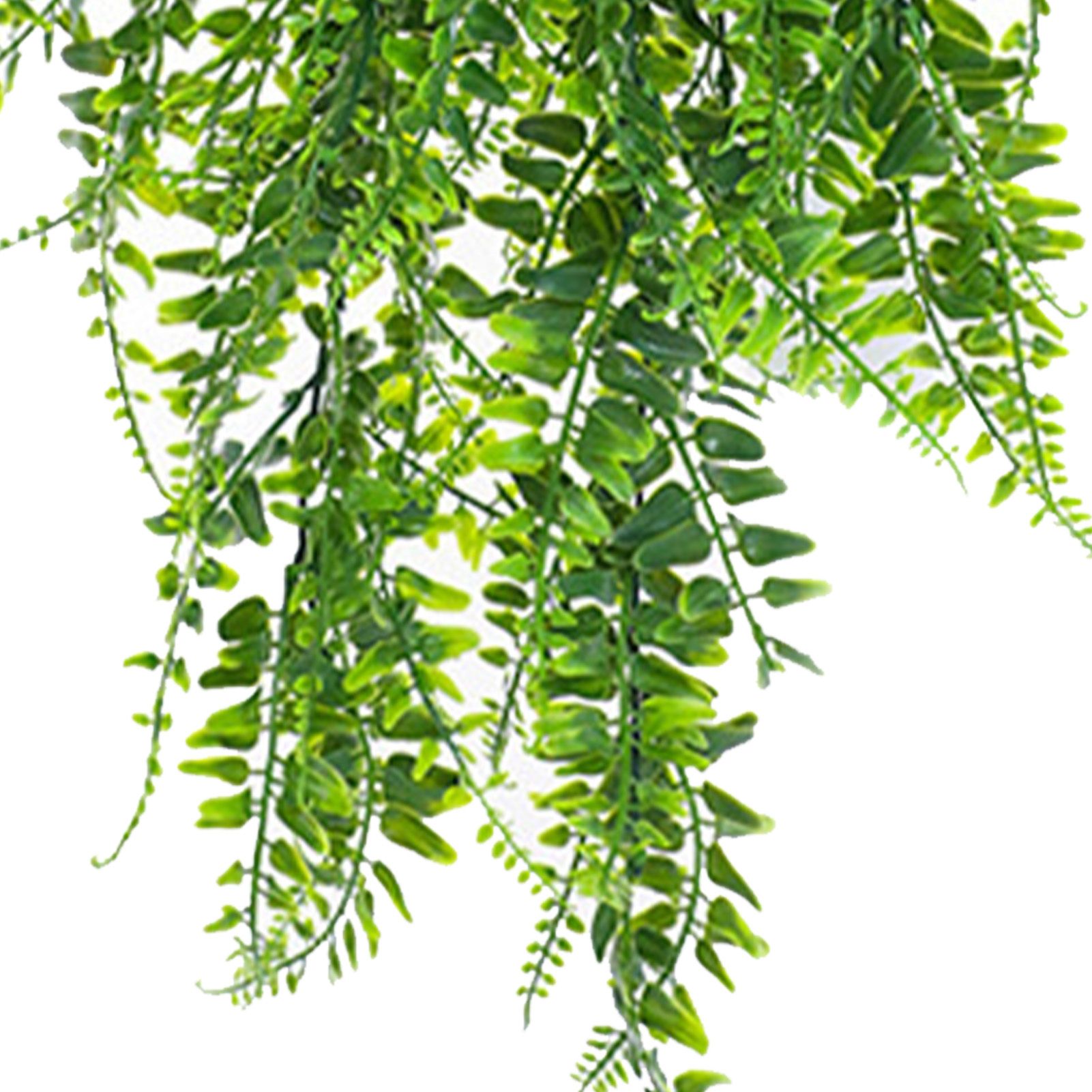 2pcs Artificial Hanging Plants Fern Plastic Green Fake Wall Hanging Ferns Plants for Garden Wedding Decoration - Image 7