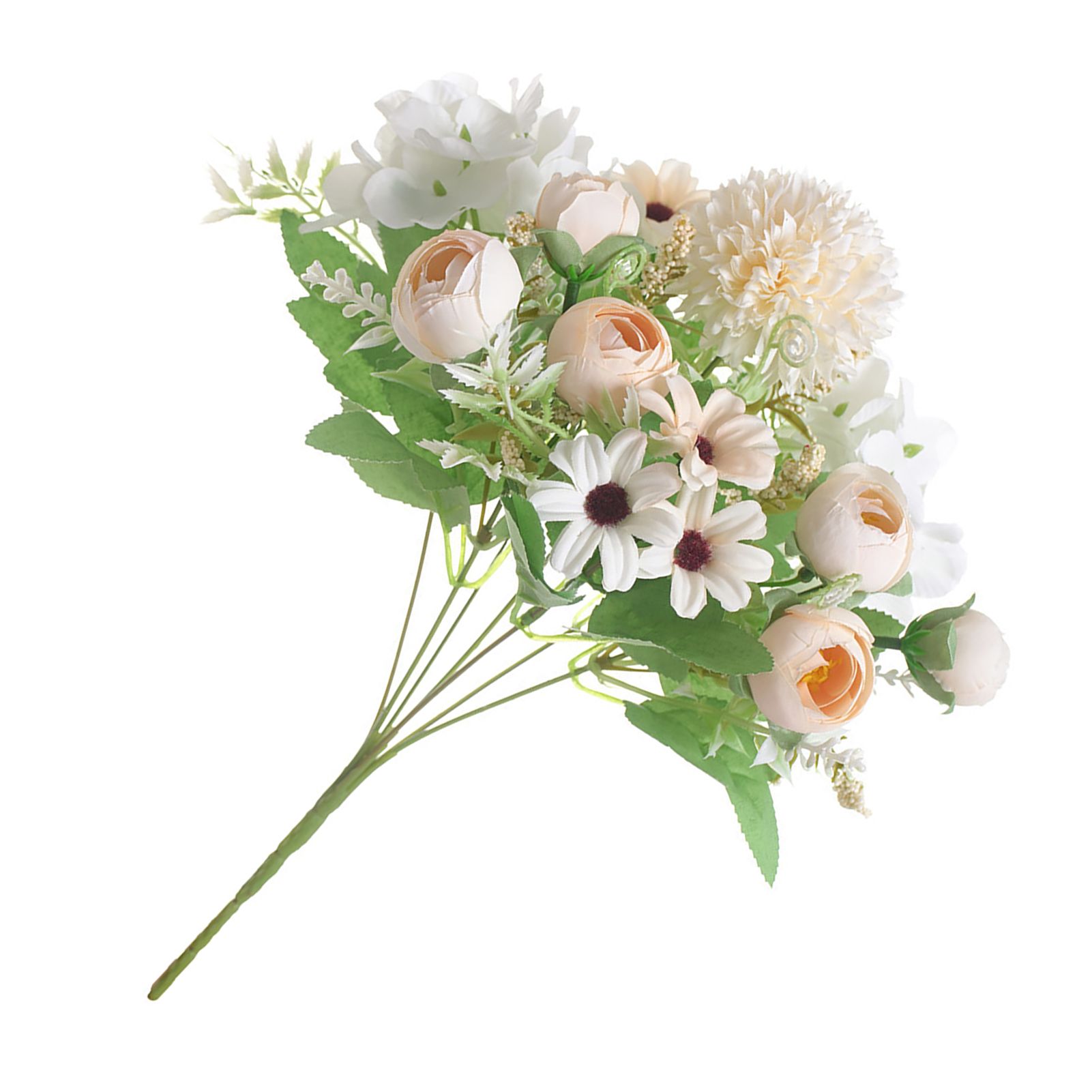 Artificial Flower Exquisite Lifelike Silk Cloth Faux Flower for Photography Wedding Home Shop Decoration Champagne - Image 2