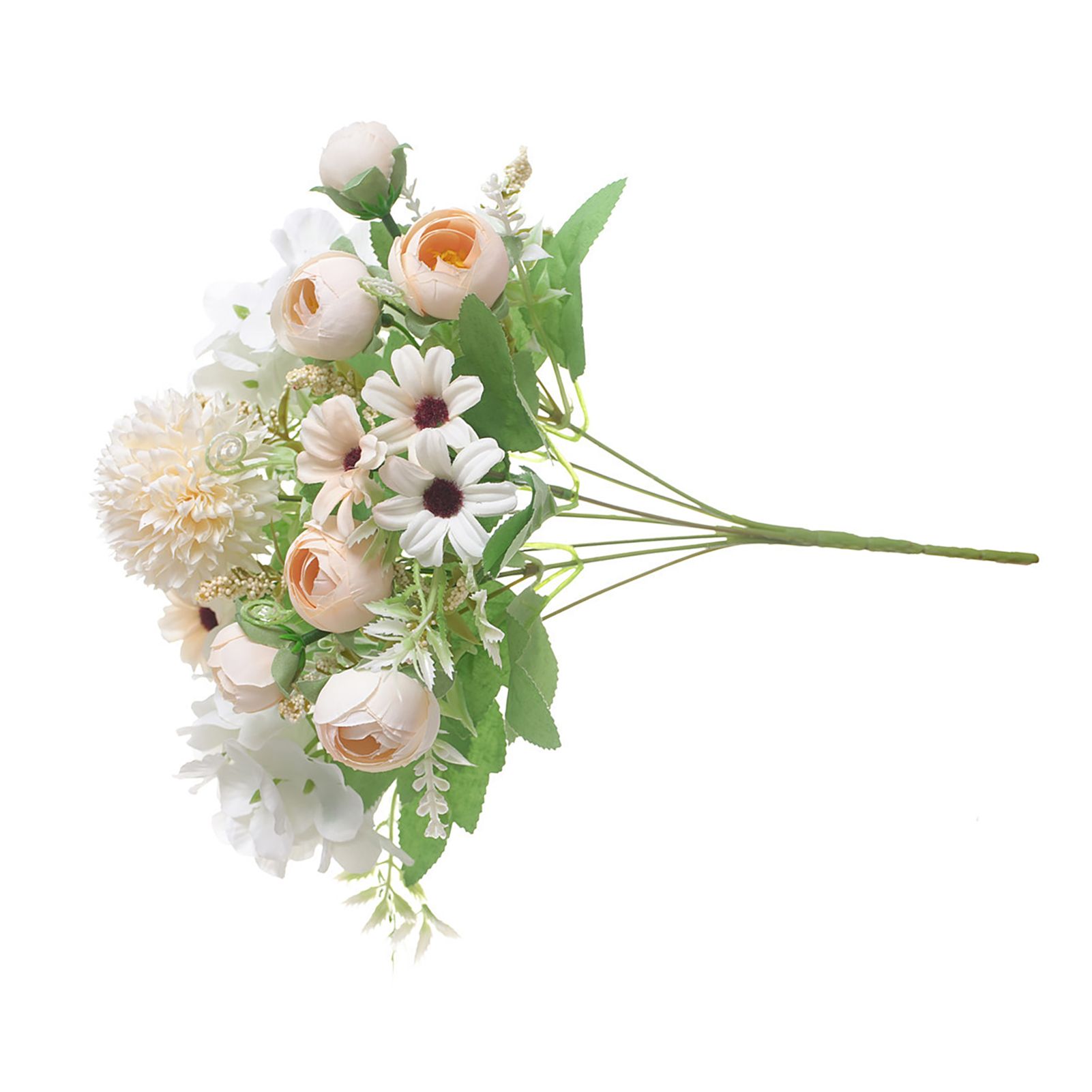 Artificial Flower Exquisite Lifelike Silk Cloth Faux Flower for Photography Wedding Home Shop Decoration Champagne - Image 4