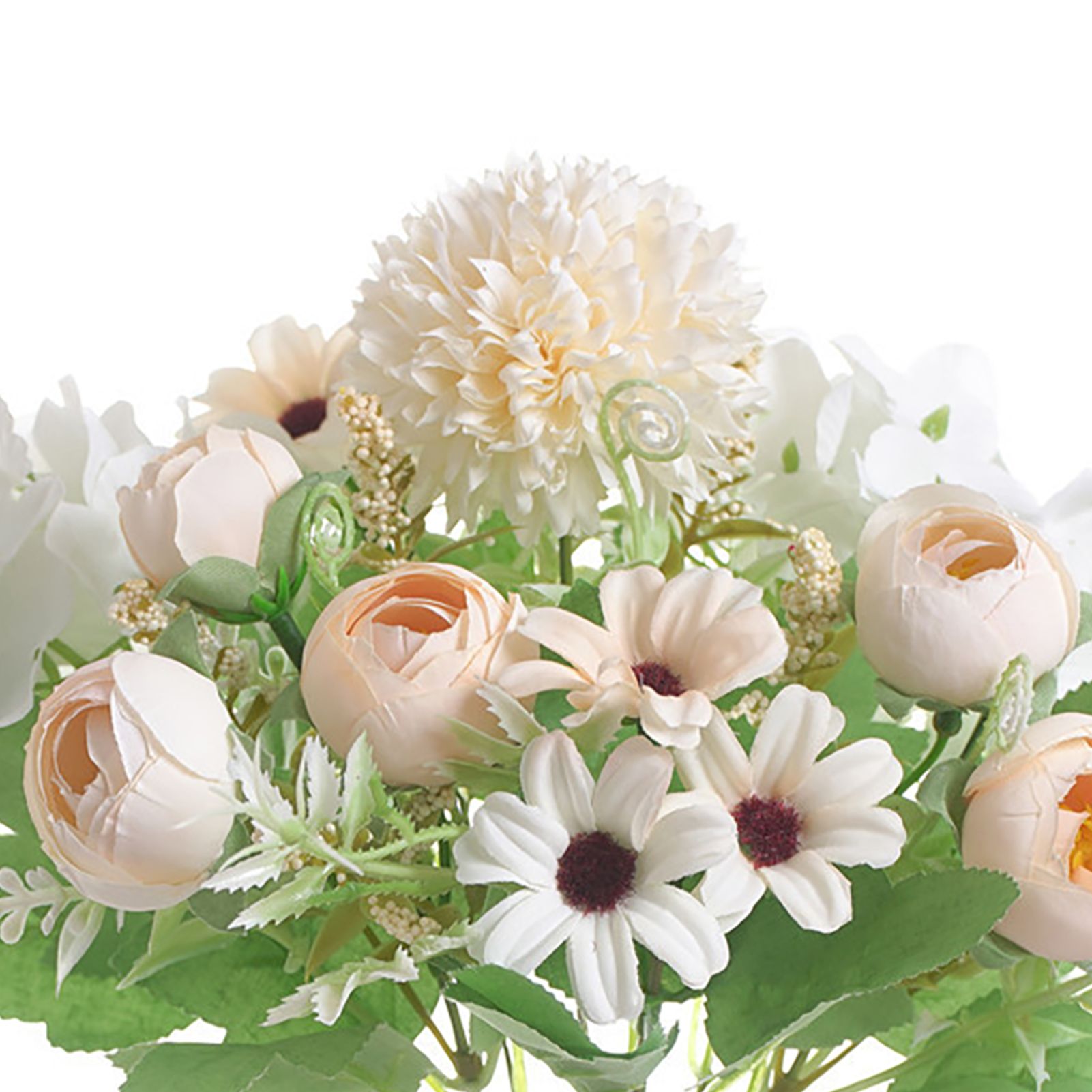 Artificial Flower Exquisite Lifelike Silk Cloth Faux Flower for Photography Wedding Home Shop Decoration Champagne - Image 8
