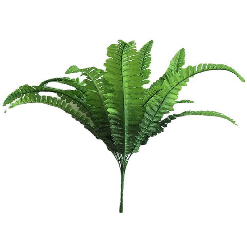 2Pcs 18 Heads Artificial Persian Leaves Artificial Shrubs Leaves Simulation Greenery Bushes for Home Garden Office Verandah Wedding - Image 1