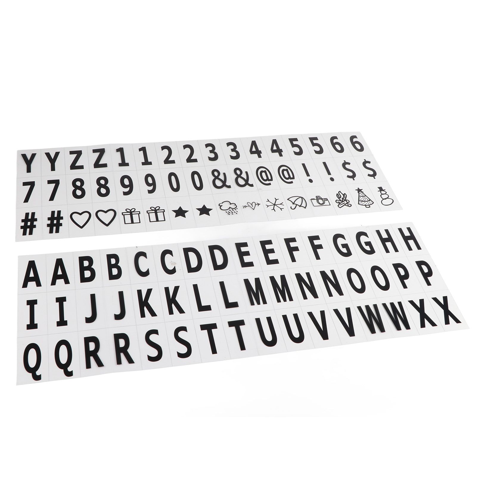Cinema Light Box with Letters DIY Warm Light Up Letter Box with 96 Lettering Sticker for Room Decoration - Image 2