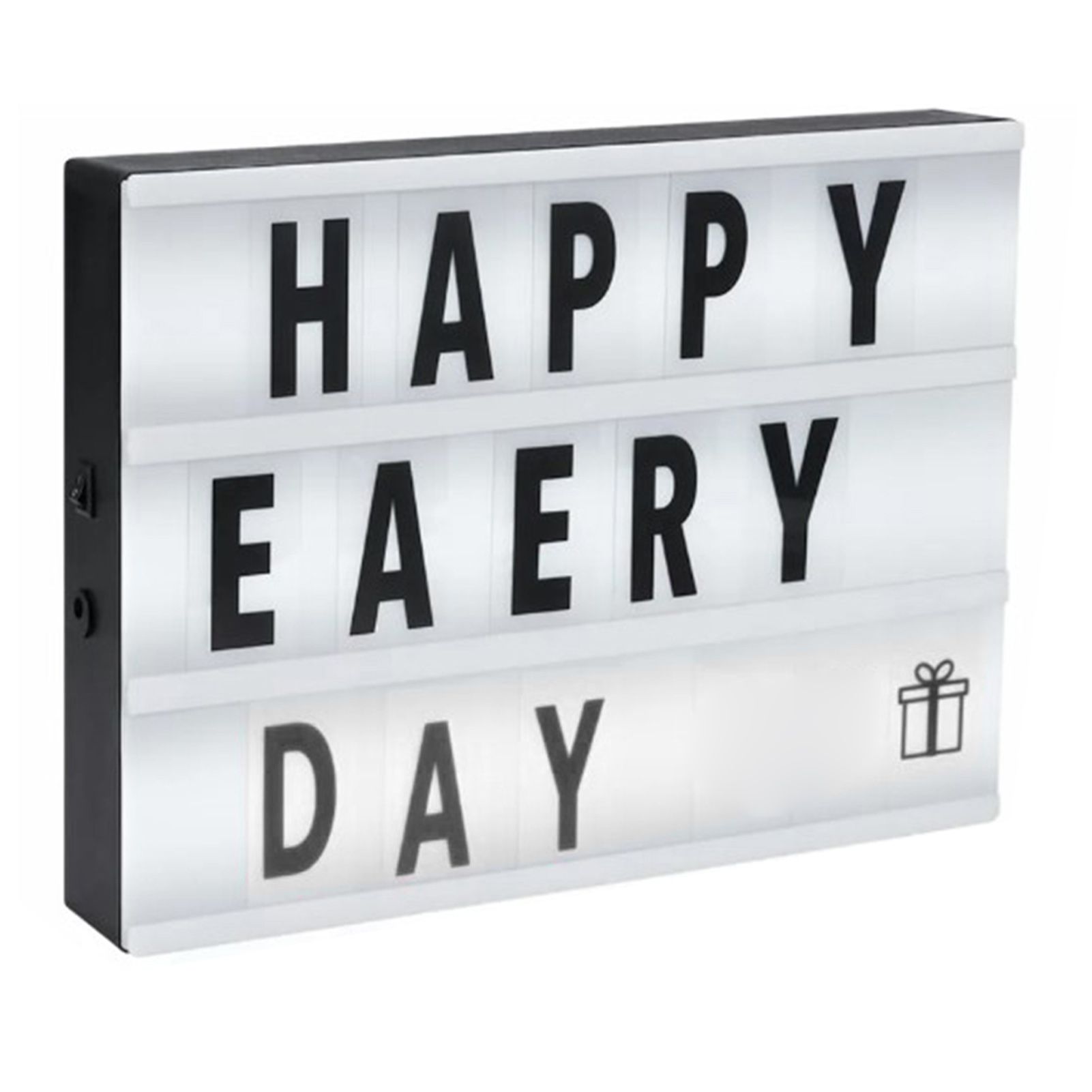 Cinema Light Box with Letters DIY Warm Light Up Letter Box with 96 Lettering Sticker for Room Decoration - Image 6