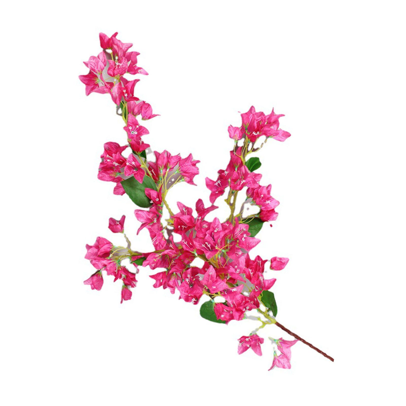 120cm Artificial Silk Bougainvillea Branches Faux Rose Red Bougainvillea with Iron Wire Stems for Wedding Decoration - Image 3