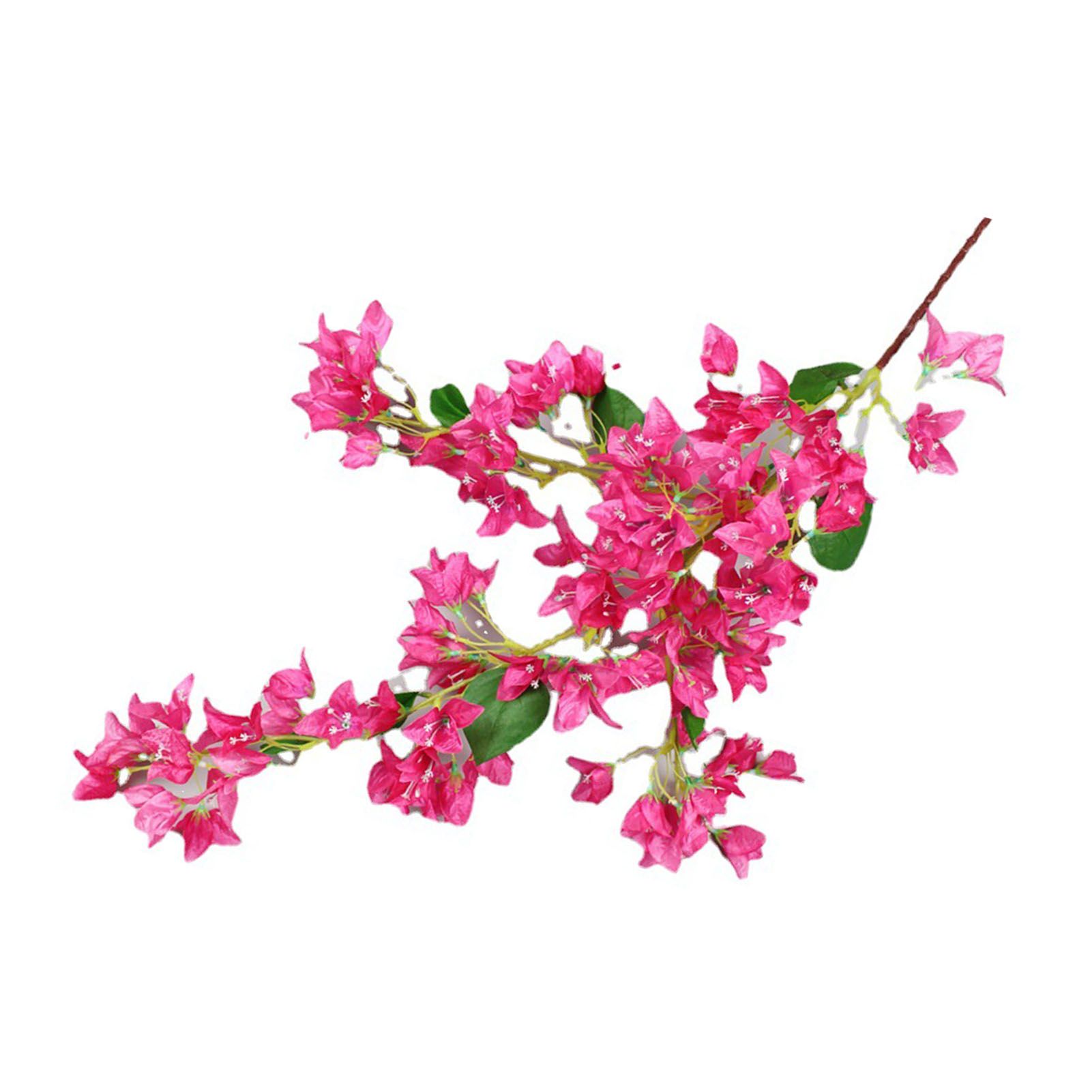 120cm Artificial Silk Bougainvillea Branches Faux Rose Red Bougainvillea with Iron Wire Stems for Wedding Decoration - Image 4