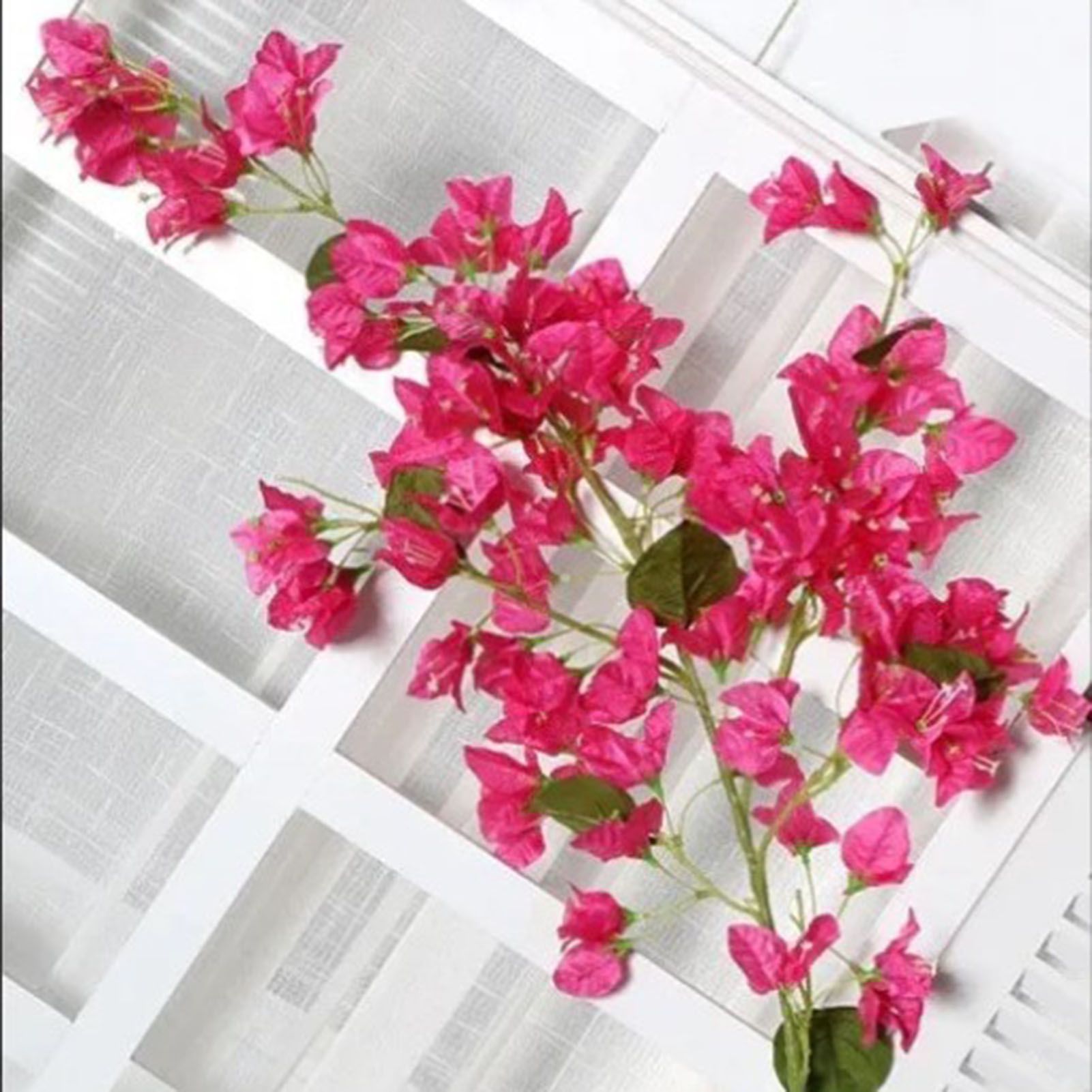 120cm Artificial Silk Bougainvillea Branches Faux Rose Red Bougainvillea with Iron Wire Stems for Wedding Decoration - Image 6