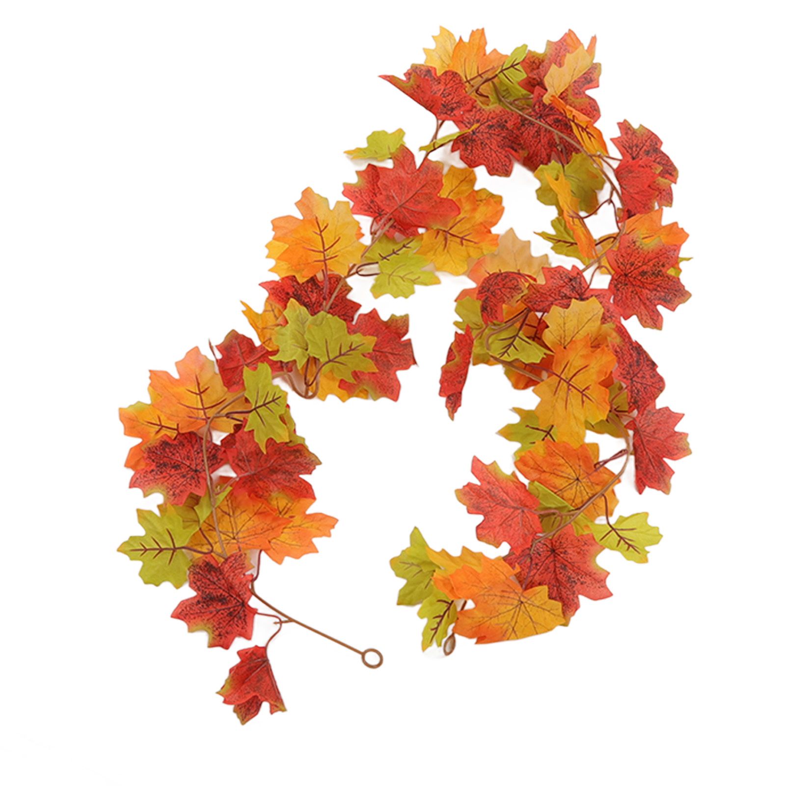 Maple Leaf Fall Garland Vivid Artificial Autumn Foliage Hanging Vine Garland for Thanksgiving Home Decoration - Image 2