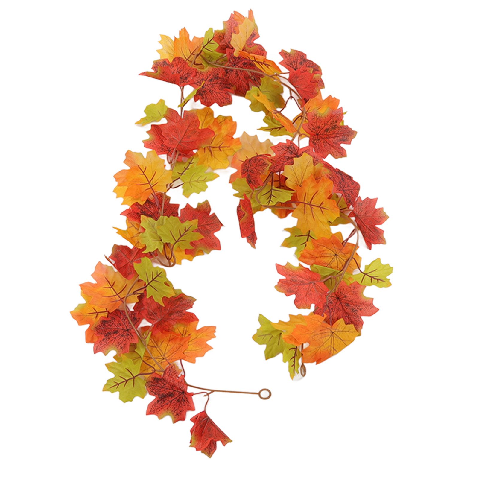 Maple Leaf Fall Garland Vivid Artificial Autumn Foliage Hanging Vine Garland for Thanksgiving Home Decoration - Image 3