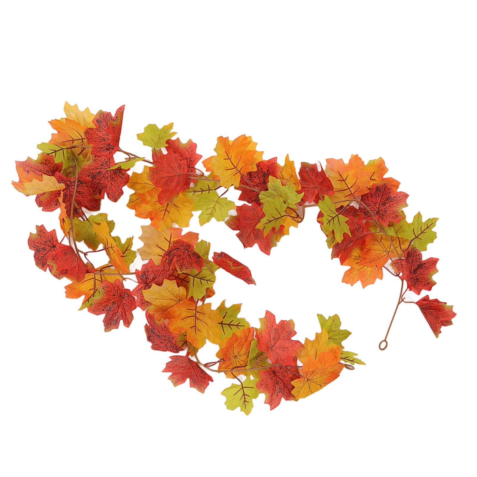 Maple Leaf Fall Garland Vivid Artificial Autumn Foliage Hanging Vine Garland for Thanksgiving Home Decoration - Image 4
