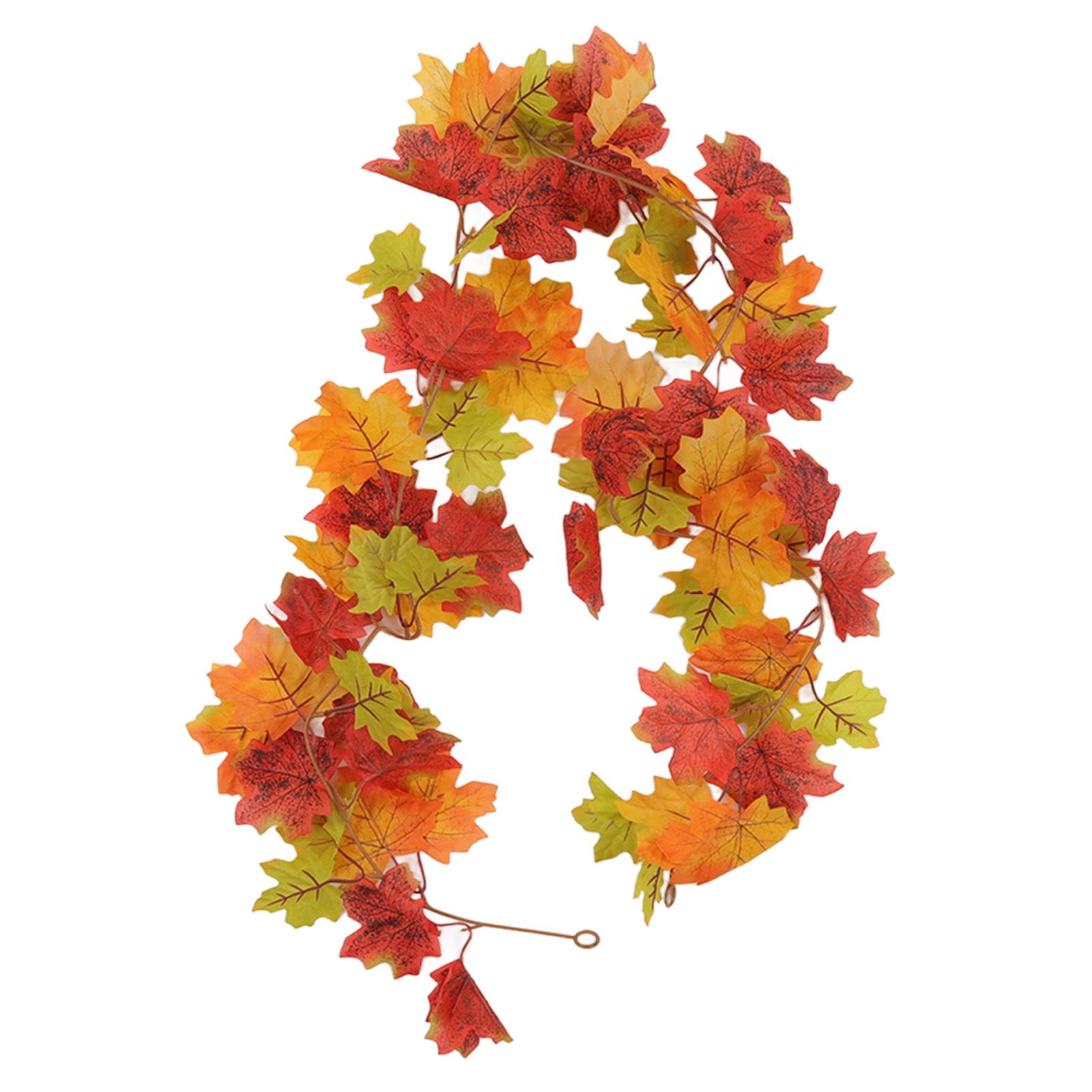 Maple Leaf Fall Garland Vivid Artificial Autumn Foliage Hanging Vine Garland for Thanksgiving Home Decoration - Image 7