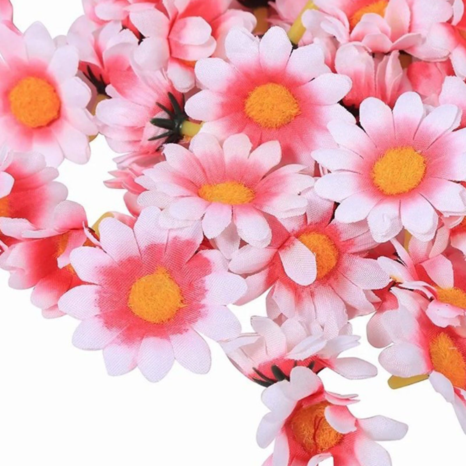 100pcs Artificial Little Daisy Lovely DIY Handcraft Silk Little Daisy for Offices Weddings Pink White - Image 7
