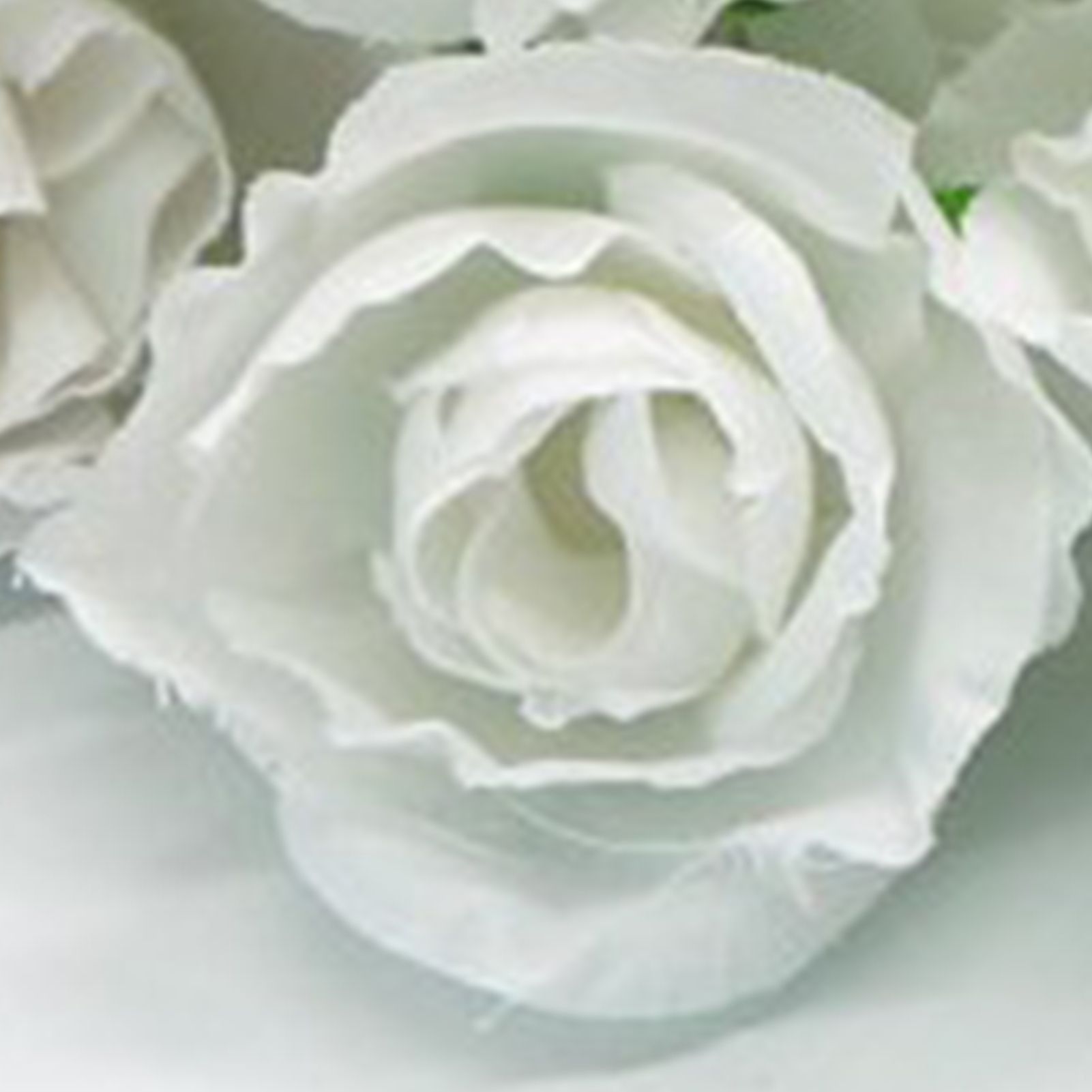50PCS Simulation Rose Head Decorative Reusable Silk Fake Rose Flower for Wedding Party White - Image 7