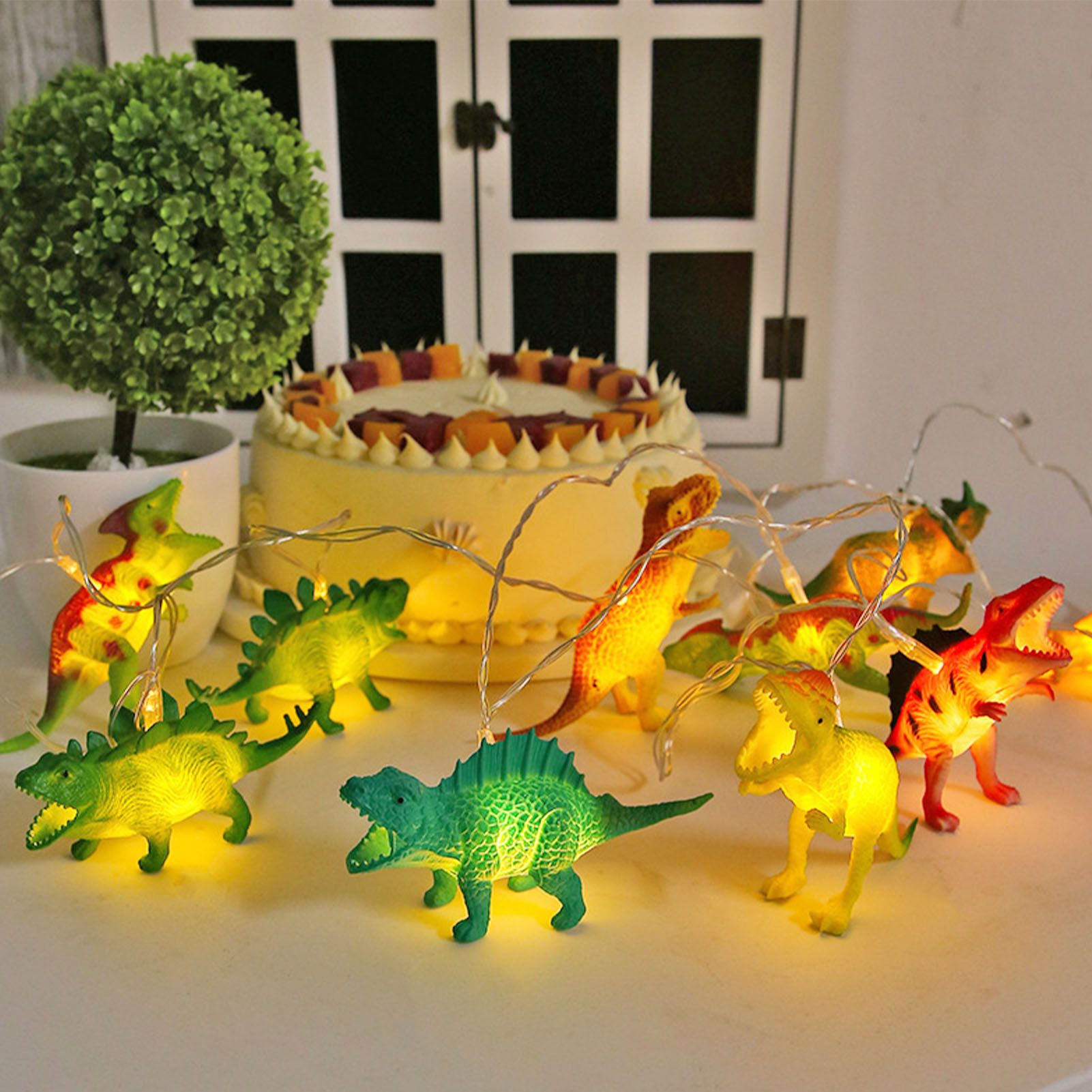 Dinosaur String Lamp 2m 10LED String Lights Animal Fashionable Decorative Light for Bedroom 4.5V - Image 6