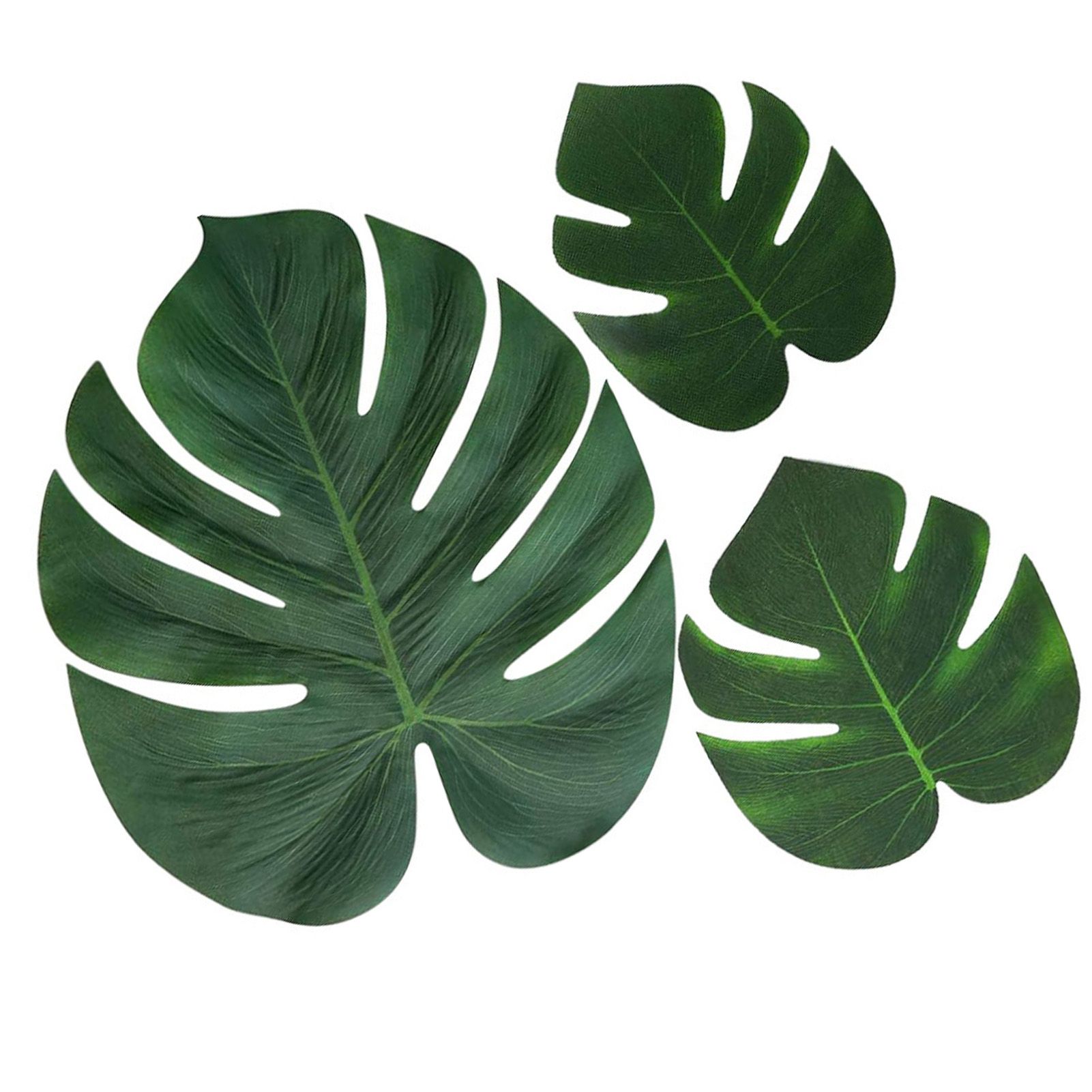 70pcs Simulated Palm Leaves Decorative Practical 10 Kinds Fake Faux Jungle Leaf Set for Home - Image 6