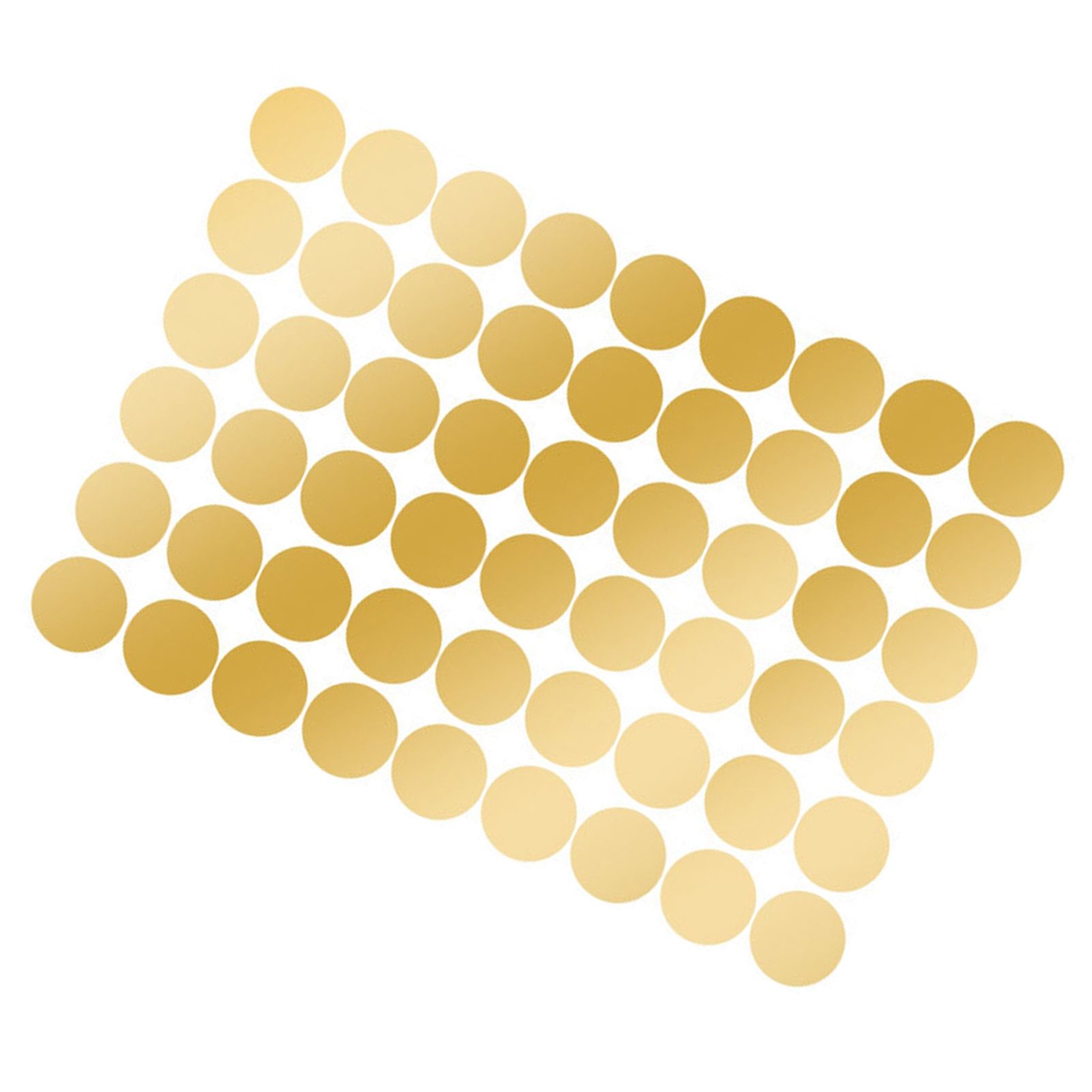 108Pcs Dot Stickers Pure Color Round Shaped PVC Wide Application Circle Stickers for Office Bedroom Kitchen 11.2x16.1in Gold(1.5x1.5in) - Image 2