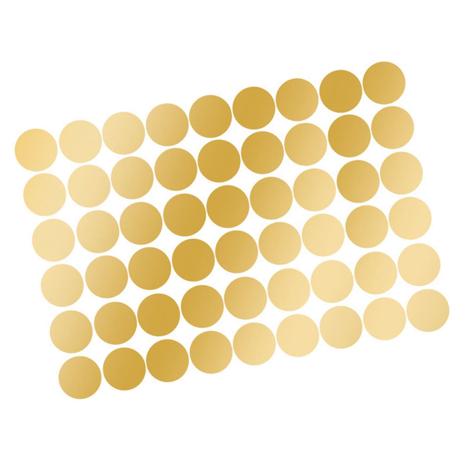 108Pcs Dot Stickers Pure Color Round Shaped PVC Wide Application Circle Stickers for Office Bedroom Kitchen 11.2x16.1in Gold(1.5x1.5in) - Image 3