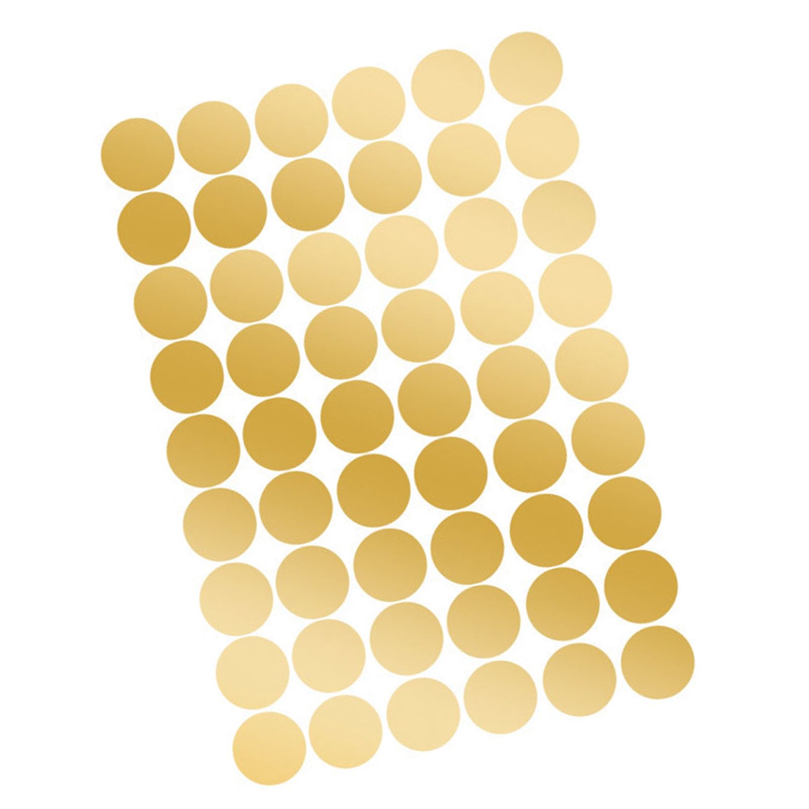 108Pcs Dot Stickers Pure Color Round Shaped PVC Wide Application Circle Stickers for Office Bedroom Kitchen 11.2x16.1in Gold(1.5x1.5in) - Image 8