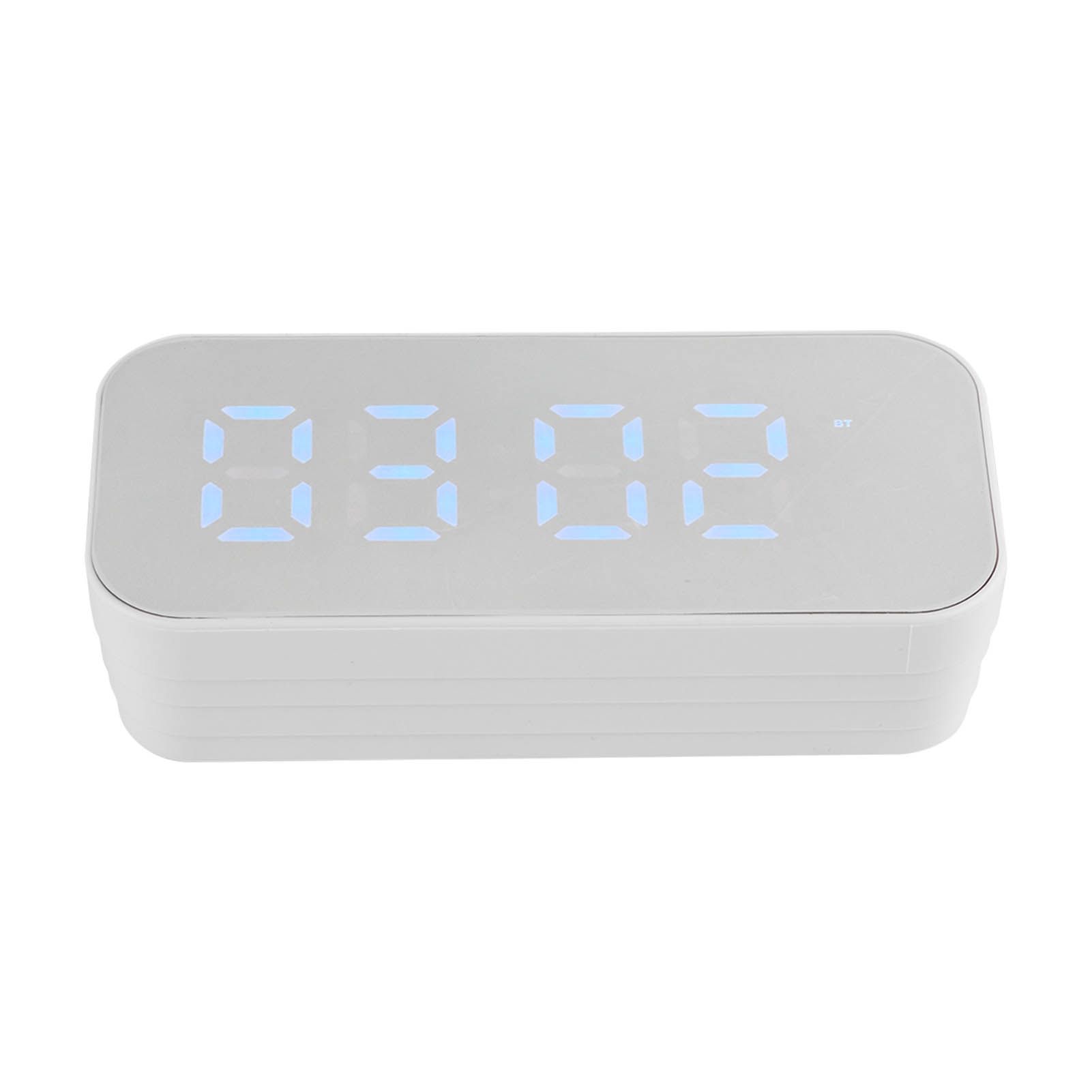Alarm Clock Bluetooth Speaker High Volume Multifunctional Portable Mini Wireless Speaker for Outdoor and Home White - Image 4