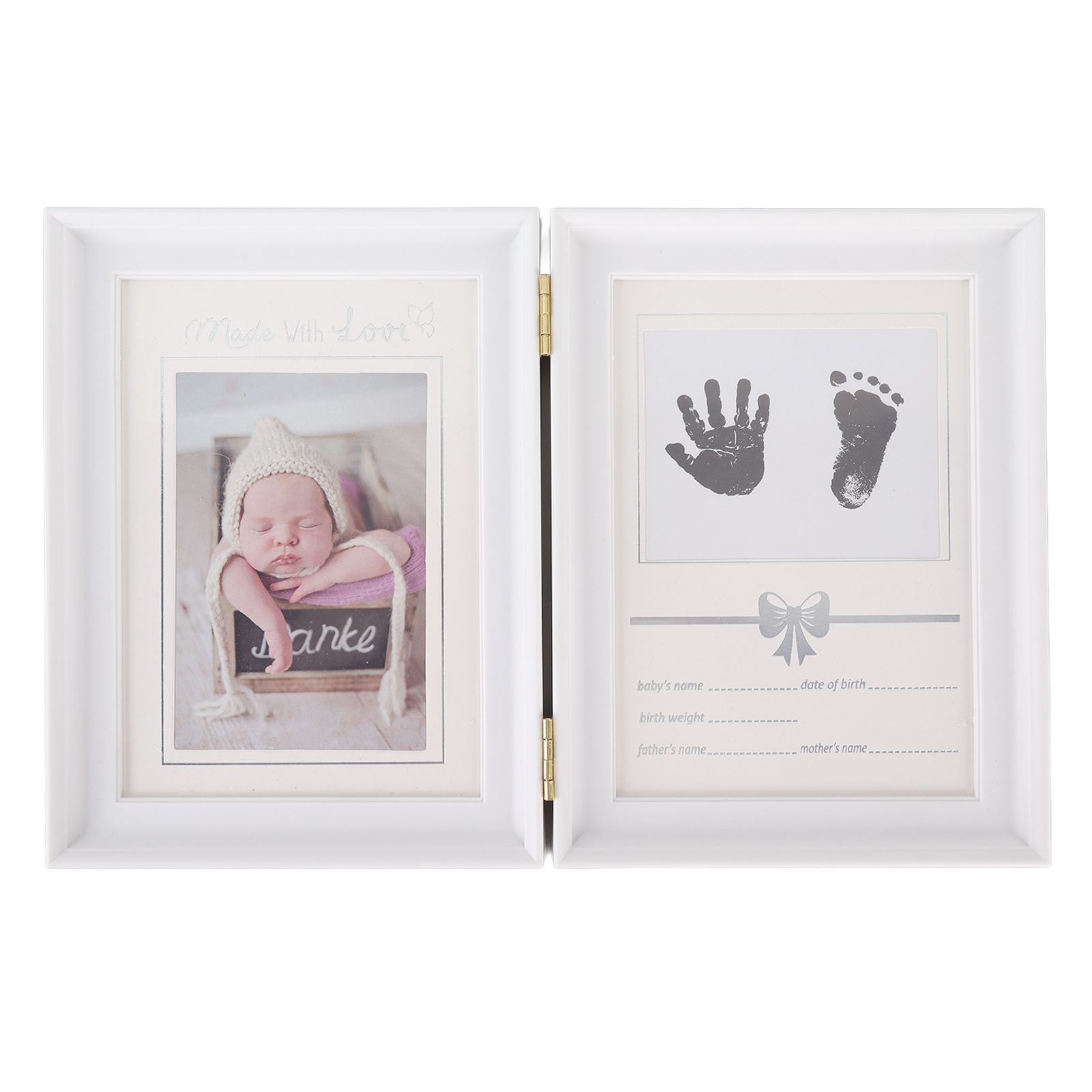 Baby Handprint Footprint Kit Plastic Density Board Attractive Decorative 31.5x20.7x1.7cm Expanded Baby Print Frames Newborn - Image 8