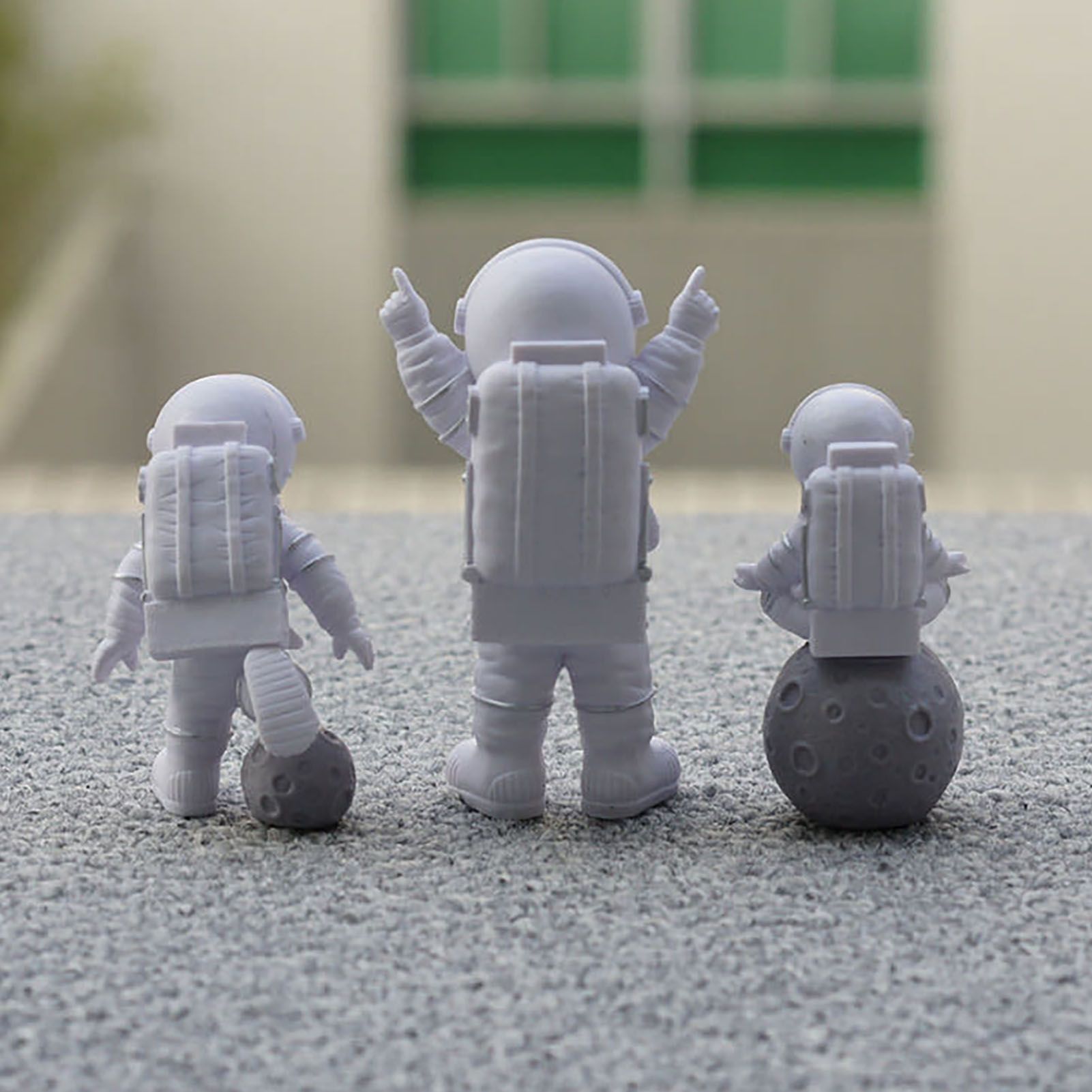 3 Piece Astronaut Figurines Cute Nordic Style PVC Spaceman Desk Decor for Cake Decoration Kids Room Bedroom Bookshelf - Image 7