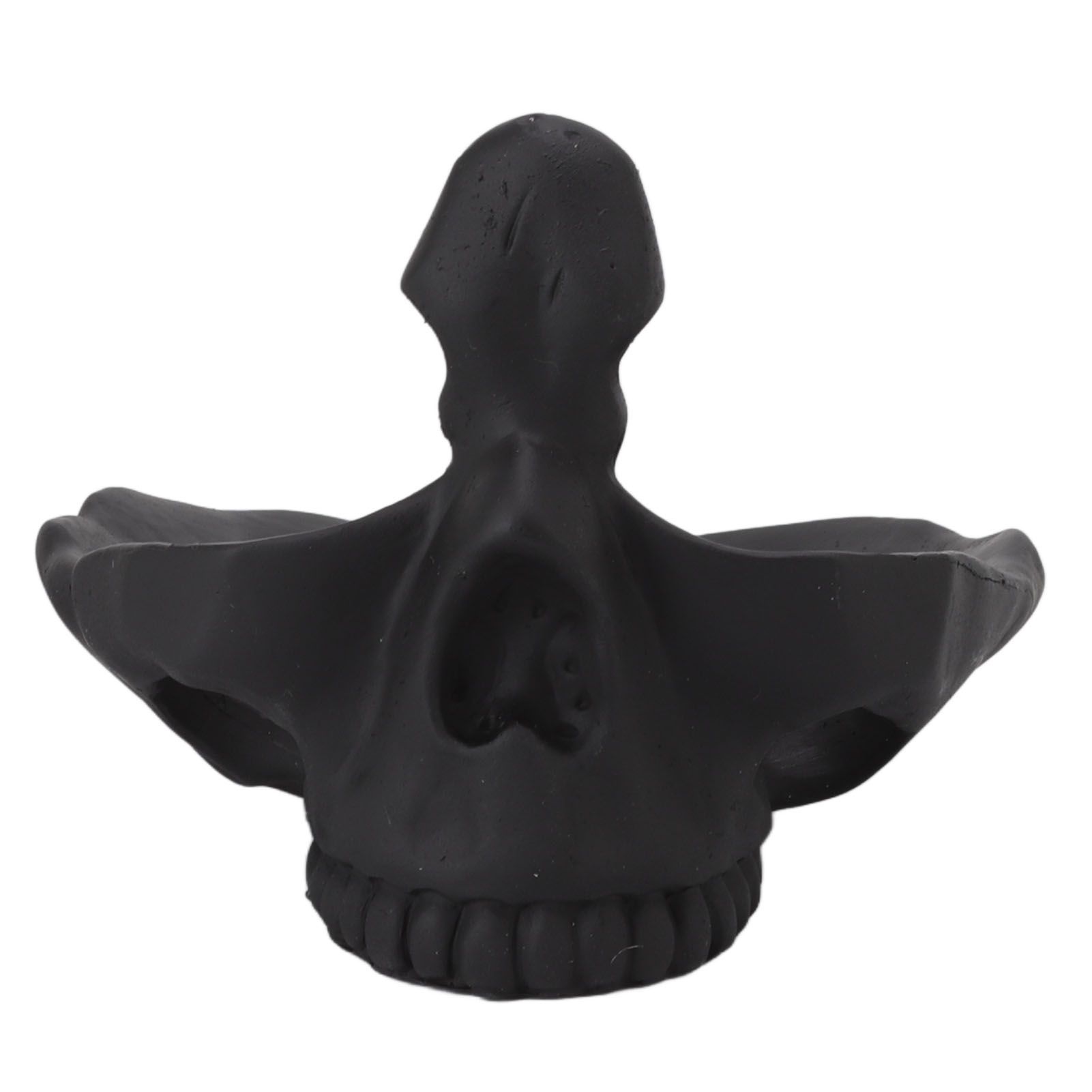 Skull Glasses Stand Lifelike Scratch Resistant Practical Statue Eyeglasses Holder with Storage Tray for Home Black - Image 1